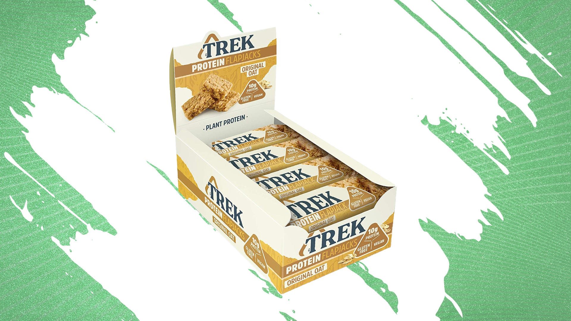 TREK Original Oat high protein flapjack bar (16-pack)