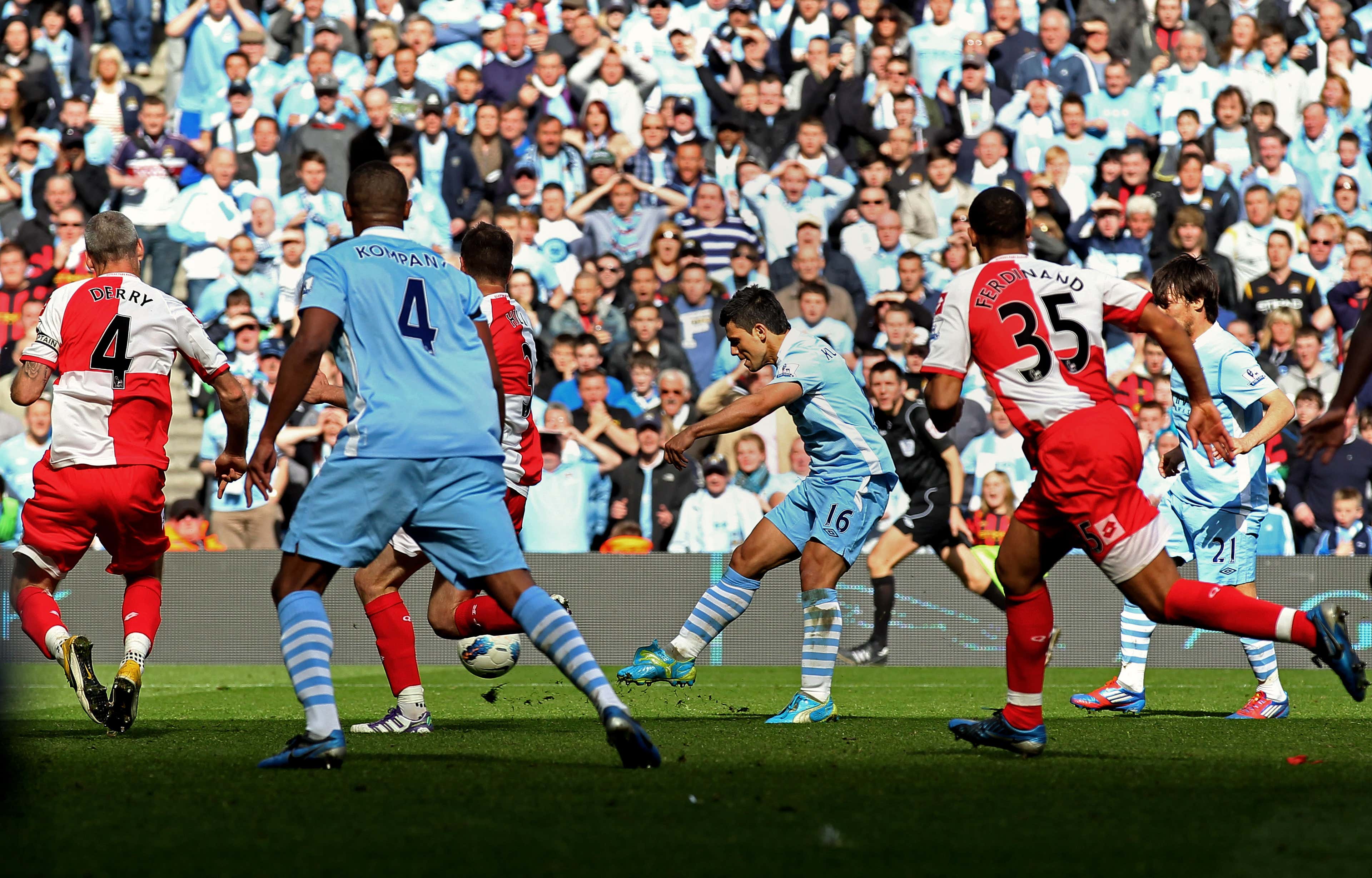 Sergio Aguero Manchester City QPR 2012