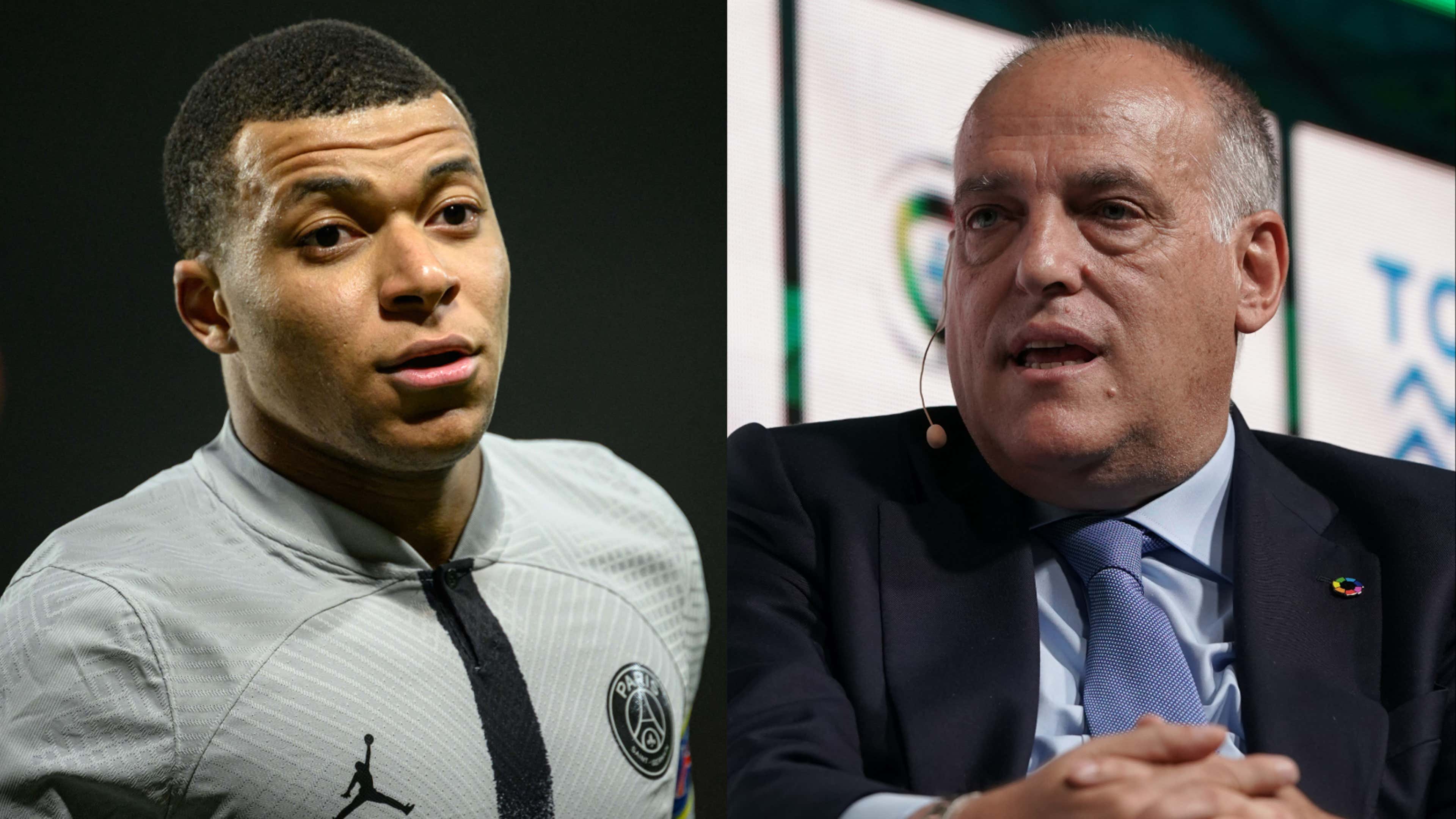 La Liga boss Javier Tebas aims ANOTHER dig at Barcelona as he talks up Real Madrid's chances of signing Kylian Mbappe | Goal.com US