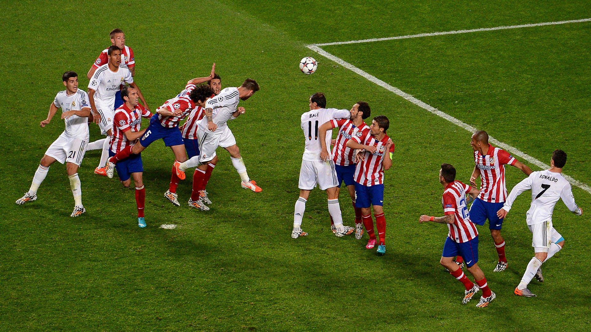 Sergio Ramos Real Madrid Atletico Champions League final 2014