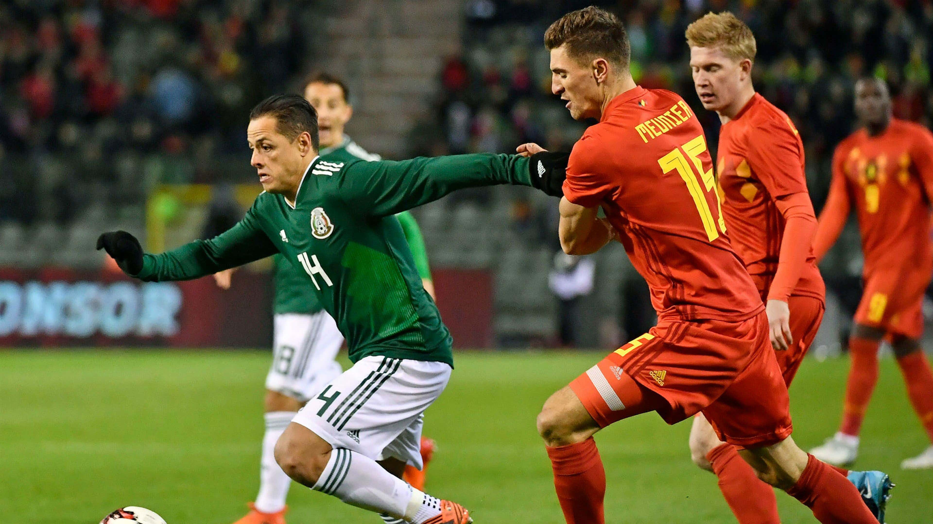 Javier Hernandez Thomas Meunier Belgiun Mexico international friendly