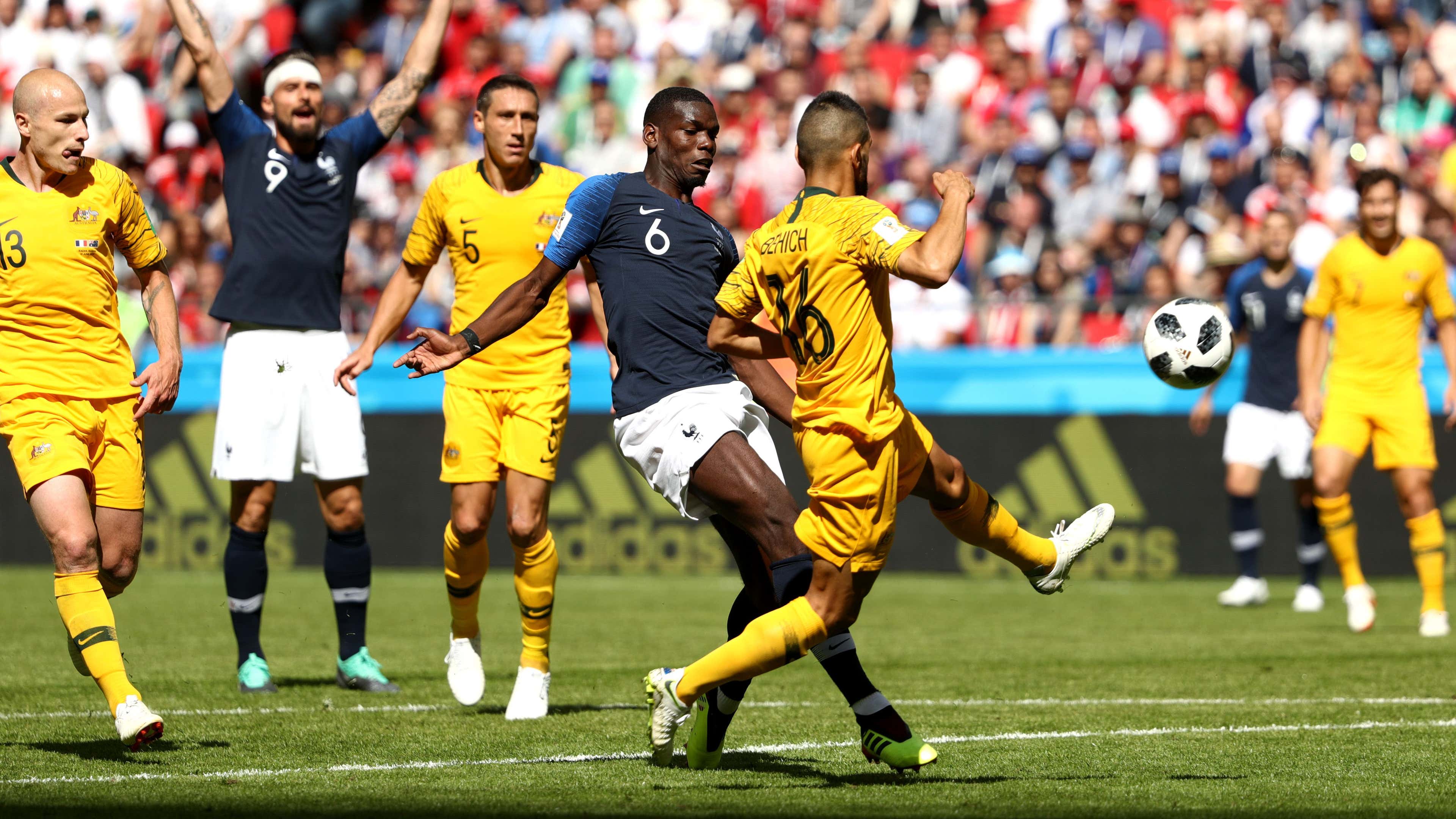 Pogba Behich França Australia Copa 2018
