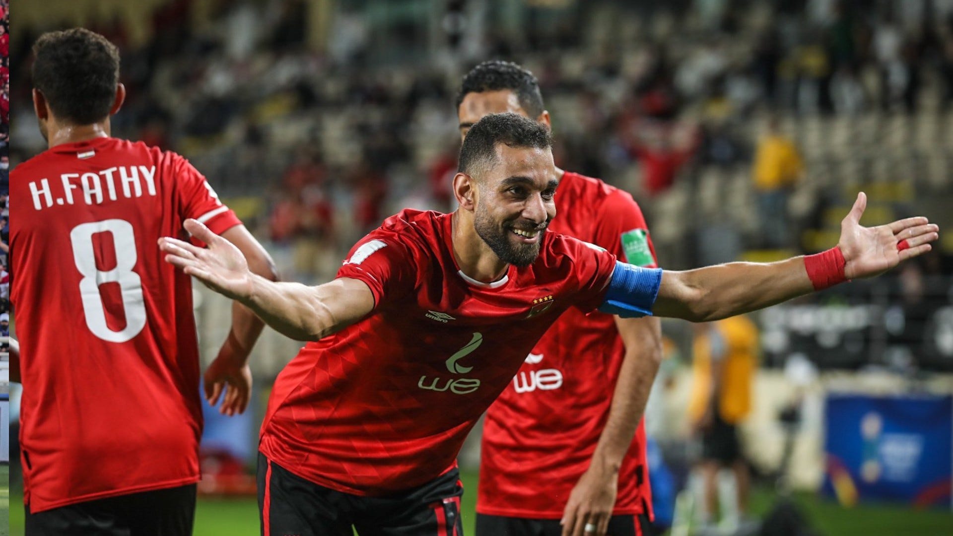 Al Ahly celebrate 2022 Fifa Club World Cup Bronze medal.