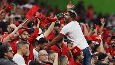 Morocco fans Portugal World Cup