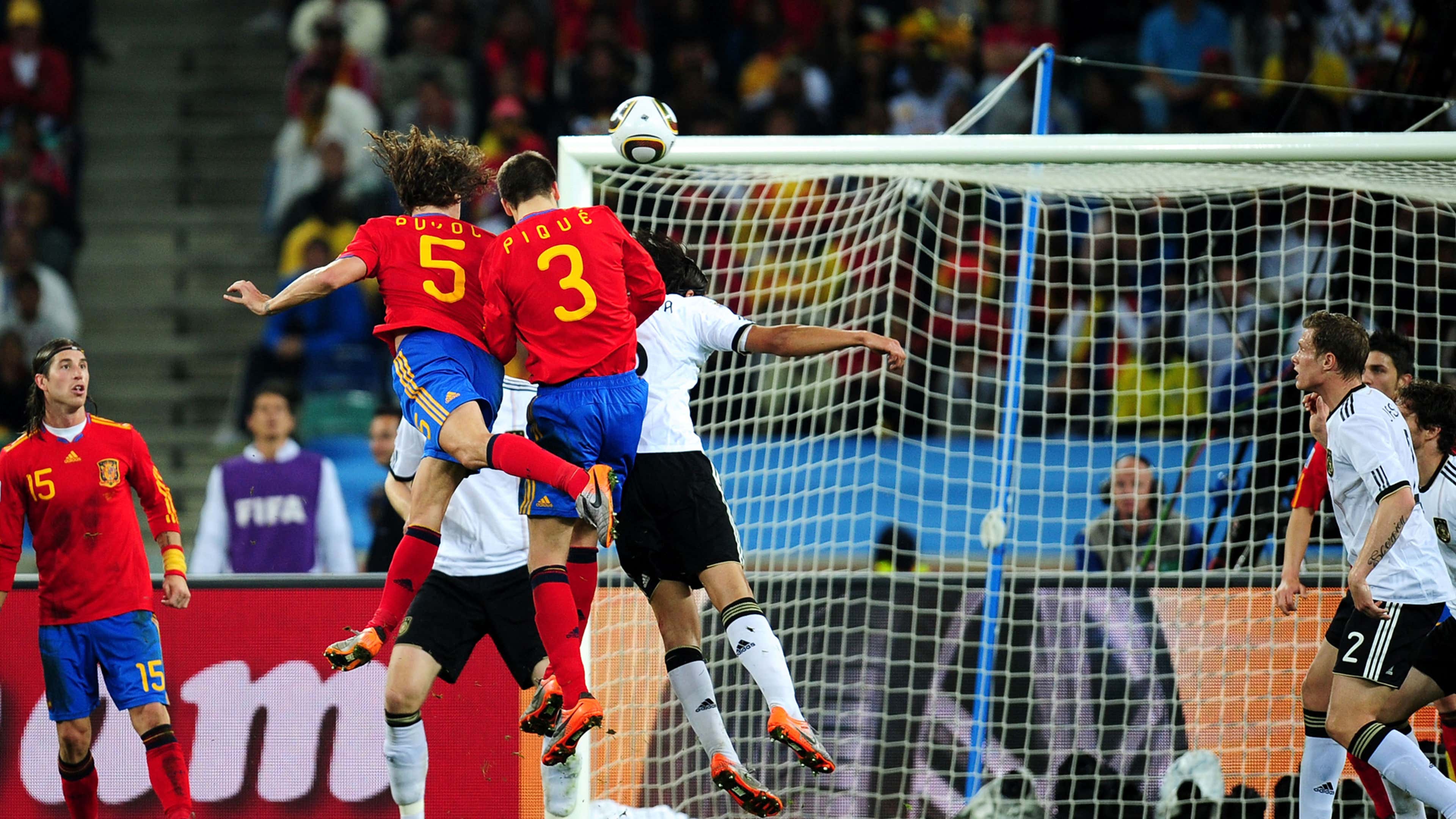 Puyol, España vs. Alemania (Mundial 2010)