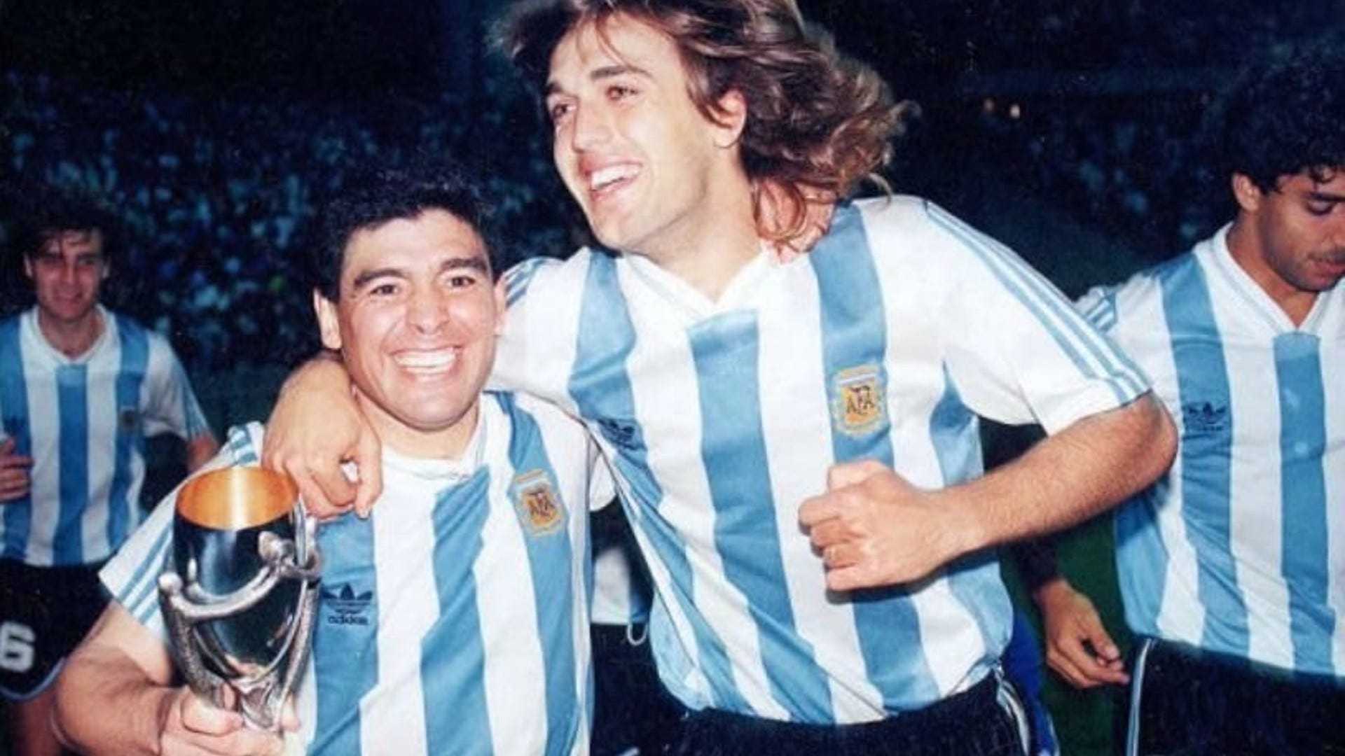 Maradona Batistuta Argentina Copa Artemio Franchi 1993