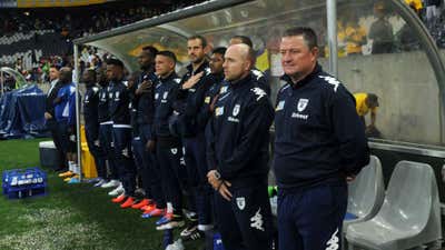 Bidvest Wits bench during the MTN8 final