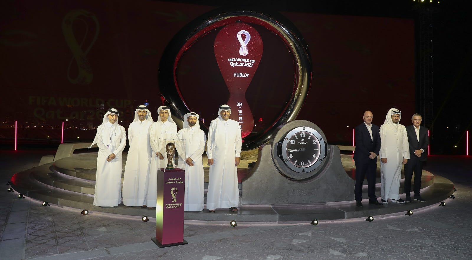 One year for the 2022 World Cup Qatar unveils official countdown clock Goal