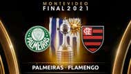 Arte final Palmeiras x Flamengo Conmebol