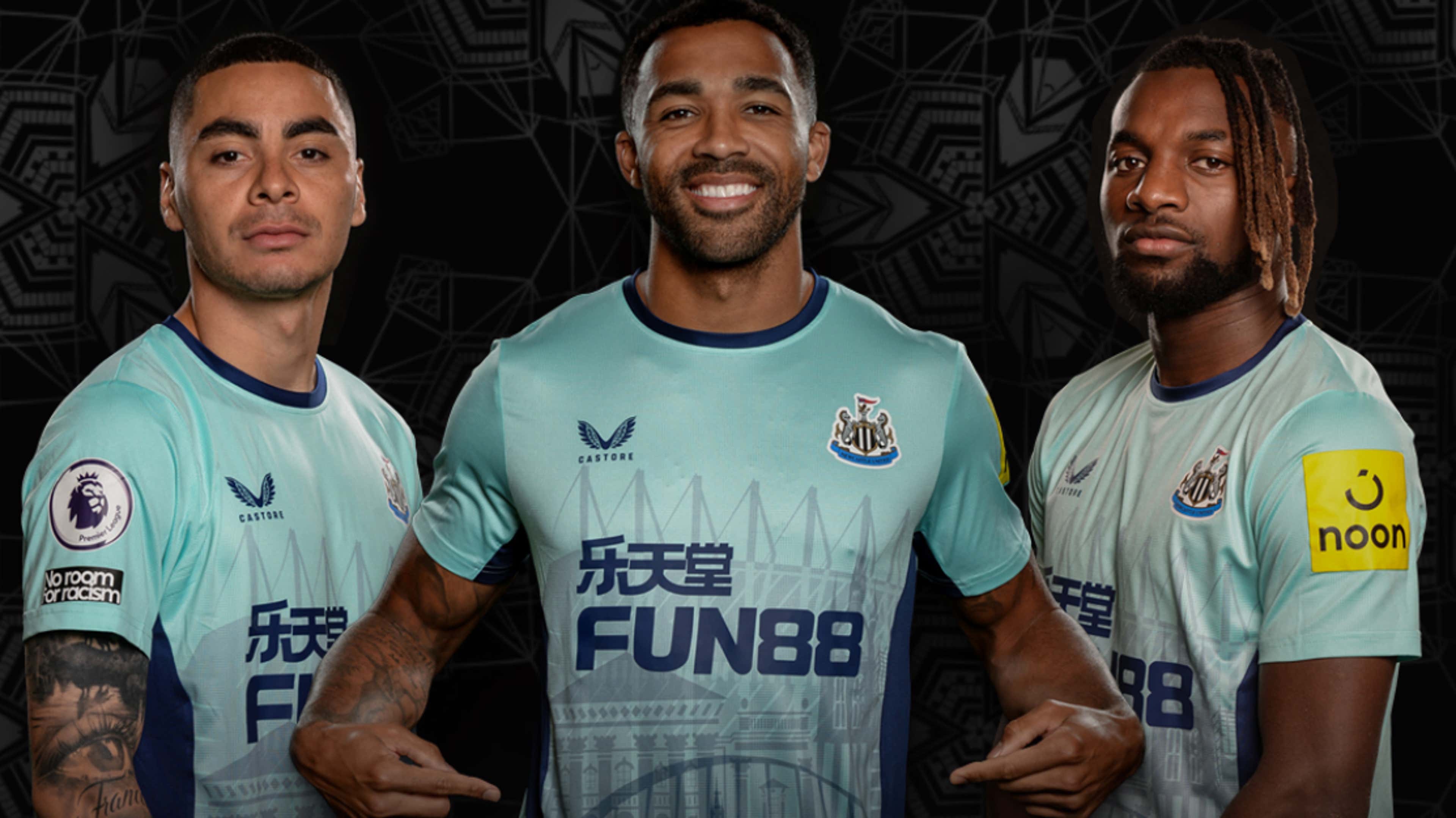 Newcastle United Wear Kit With Plain White Back in Champions