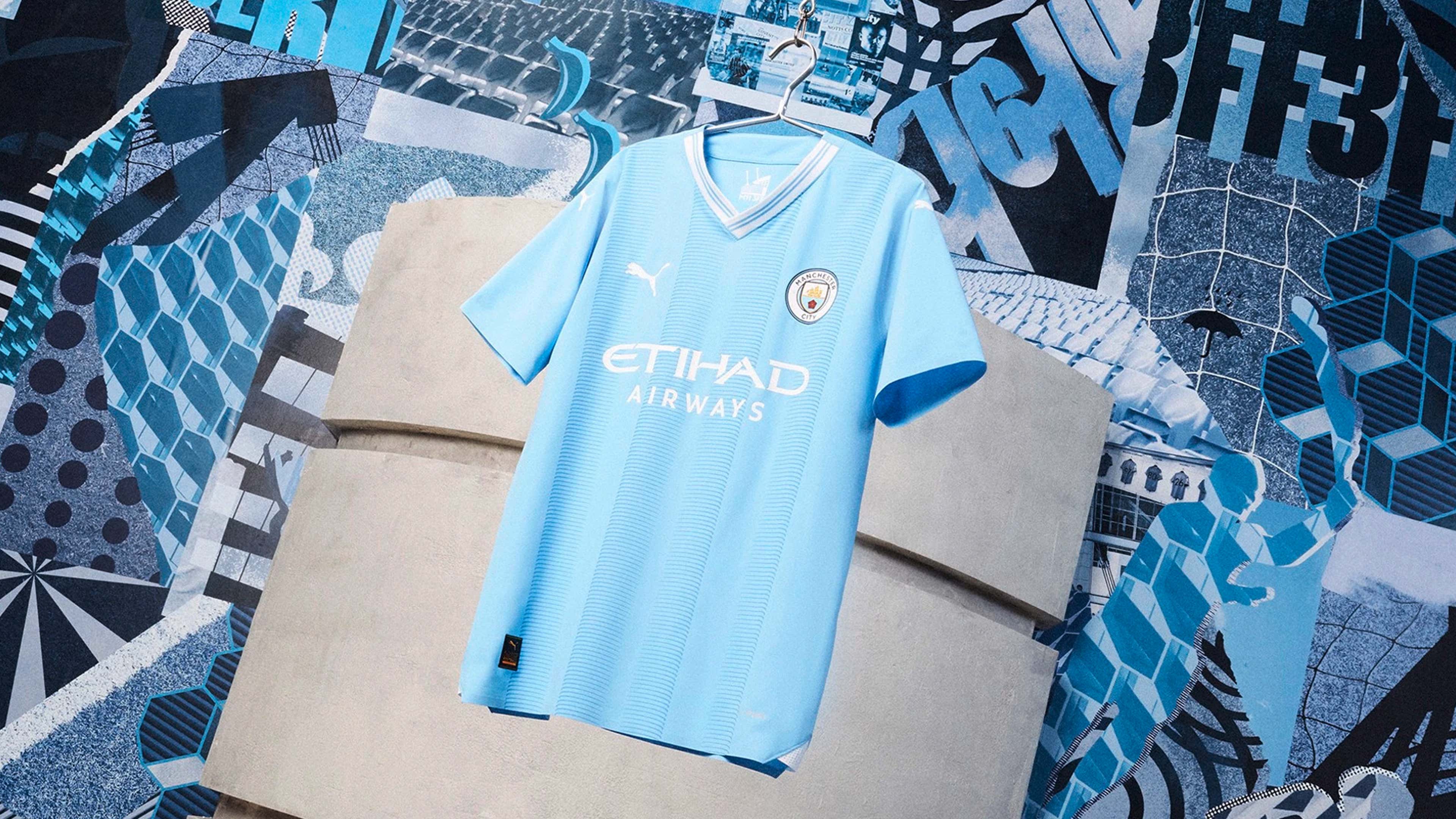  Manchester City FC Kids 2023/24 Home Soccer Jersey - Team Light  Blue : Sports & Outdoors