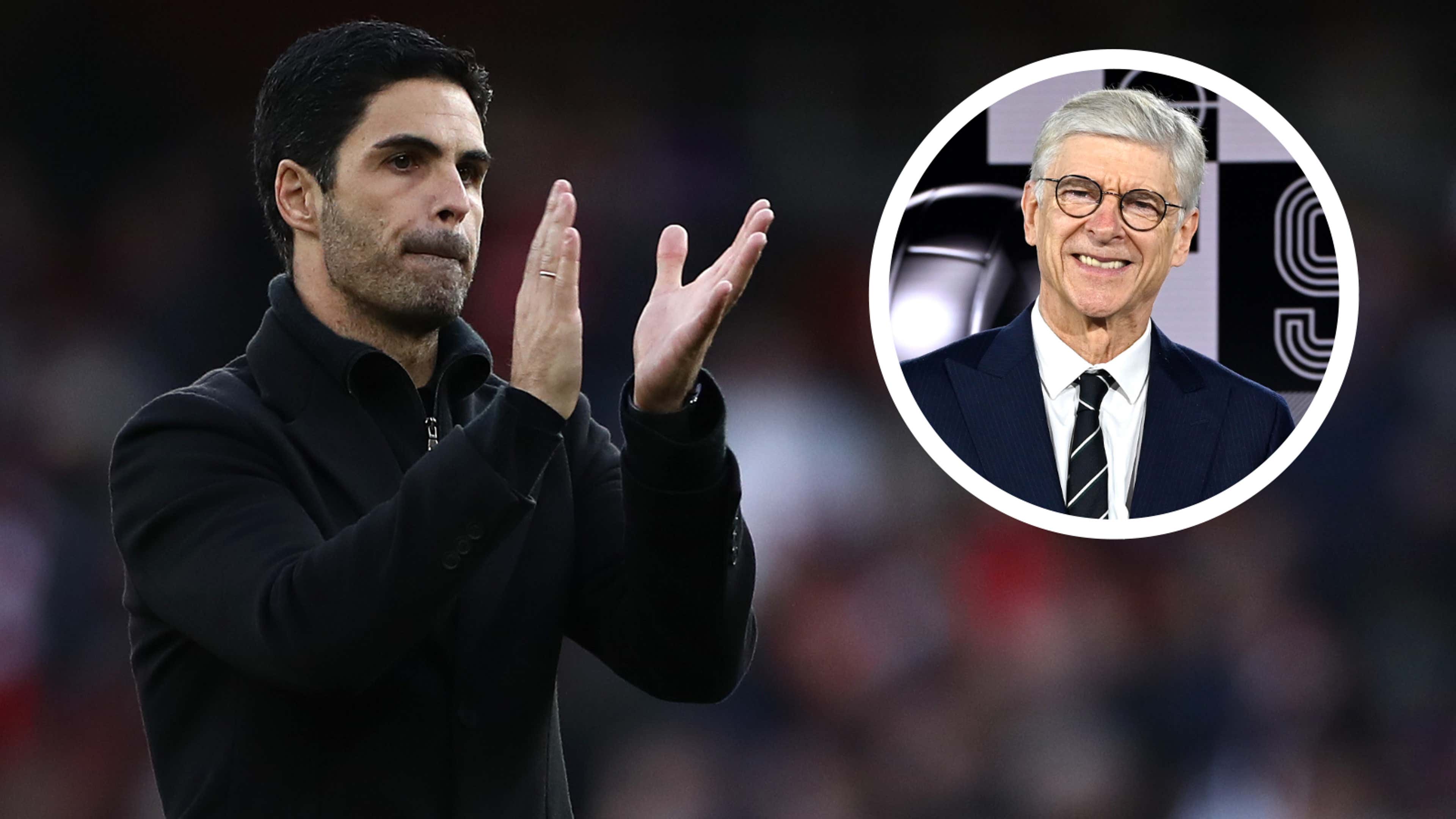 Arteta reveals reason behind giant new Wenger picture at Arsenal's