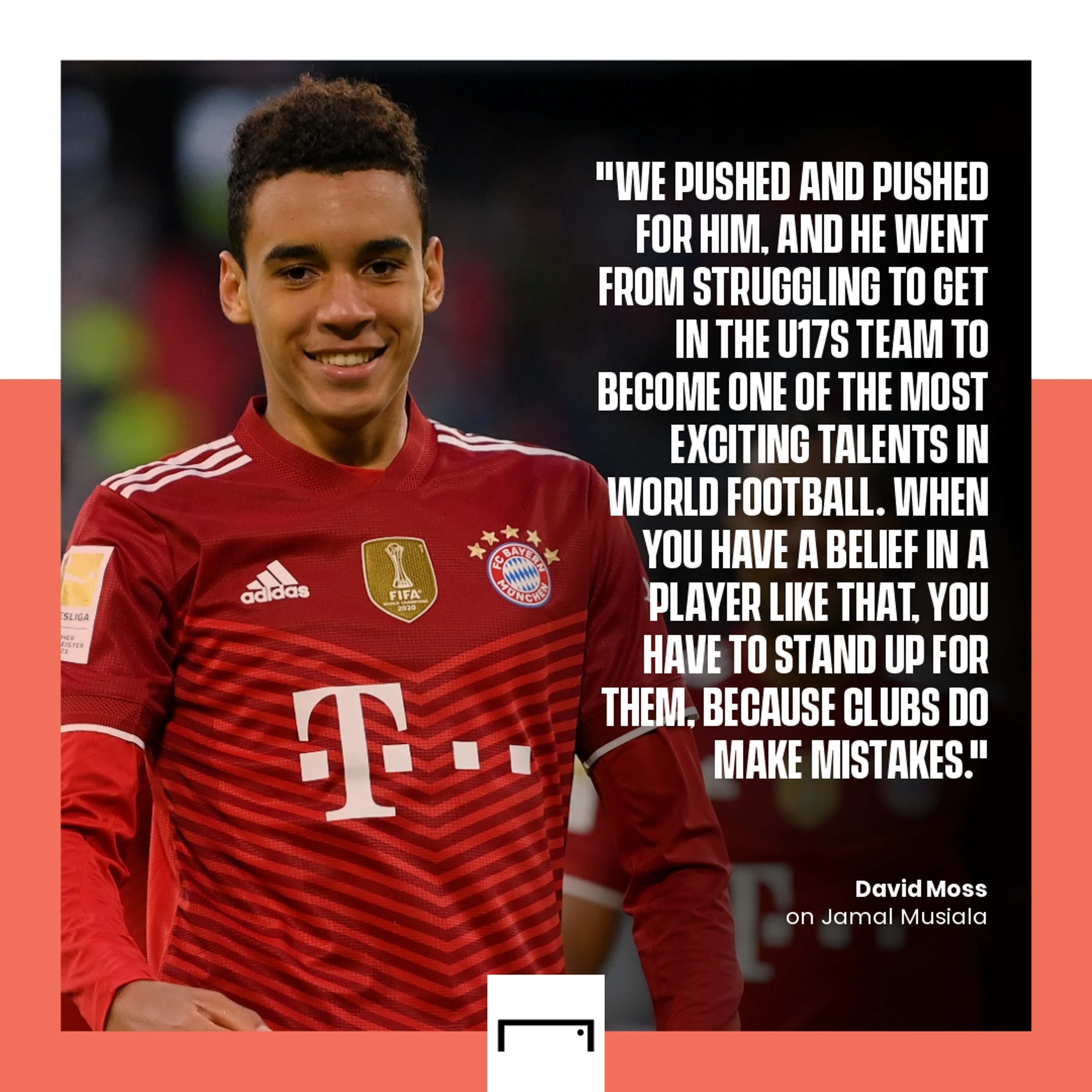 Jamal Musiala Bayern Munich quote GFX