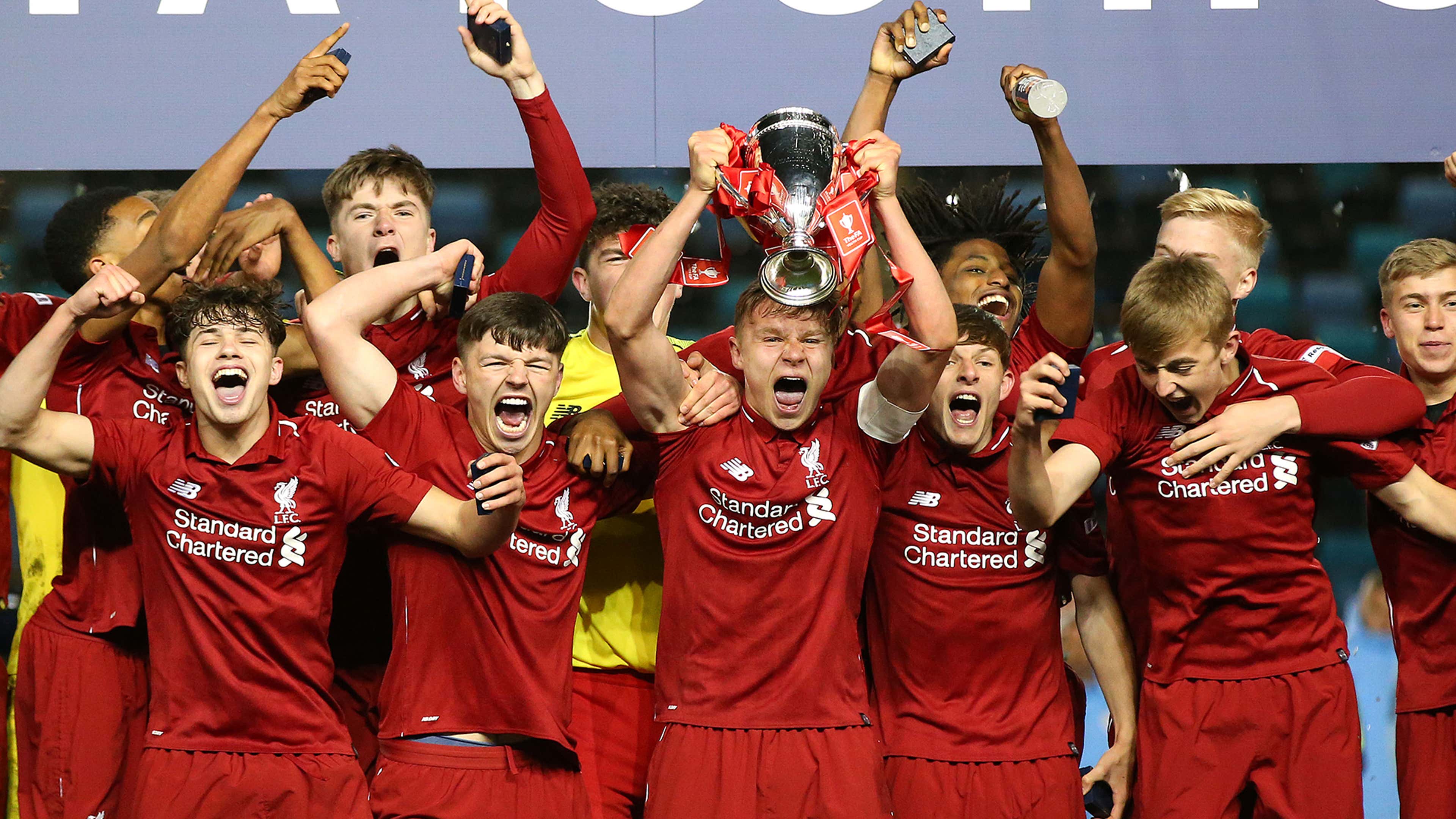 Liverpool celebrate FA Youth Cup