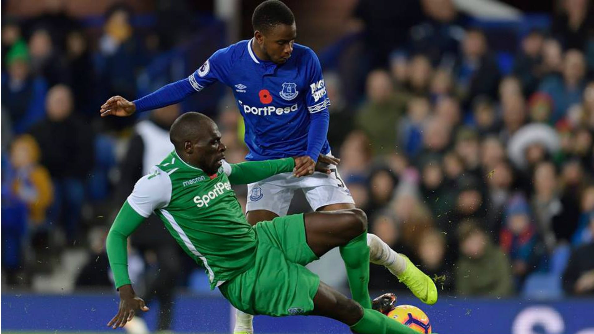 Gor Mahia defender Joash Onyango v Everton.