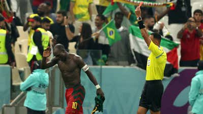 Vincent Aboubakar Cameroon red card World Cup 2022