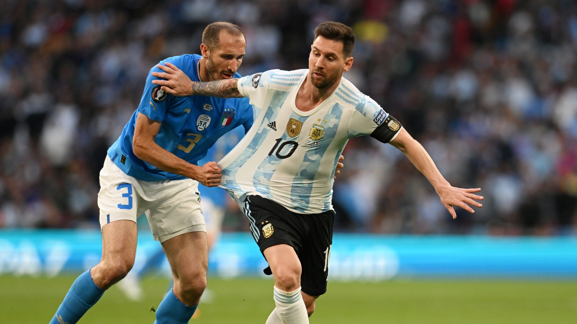 Giorgio Chiellini & Lionel Messi - Italy vs Argentina Finalissima 2022
