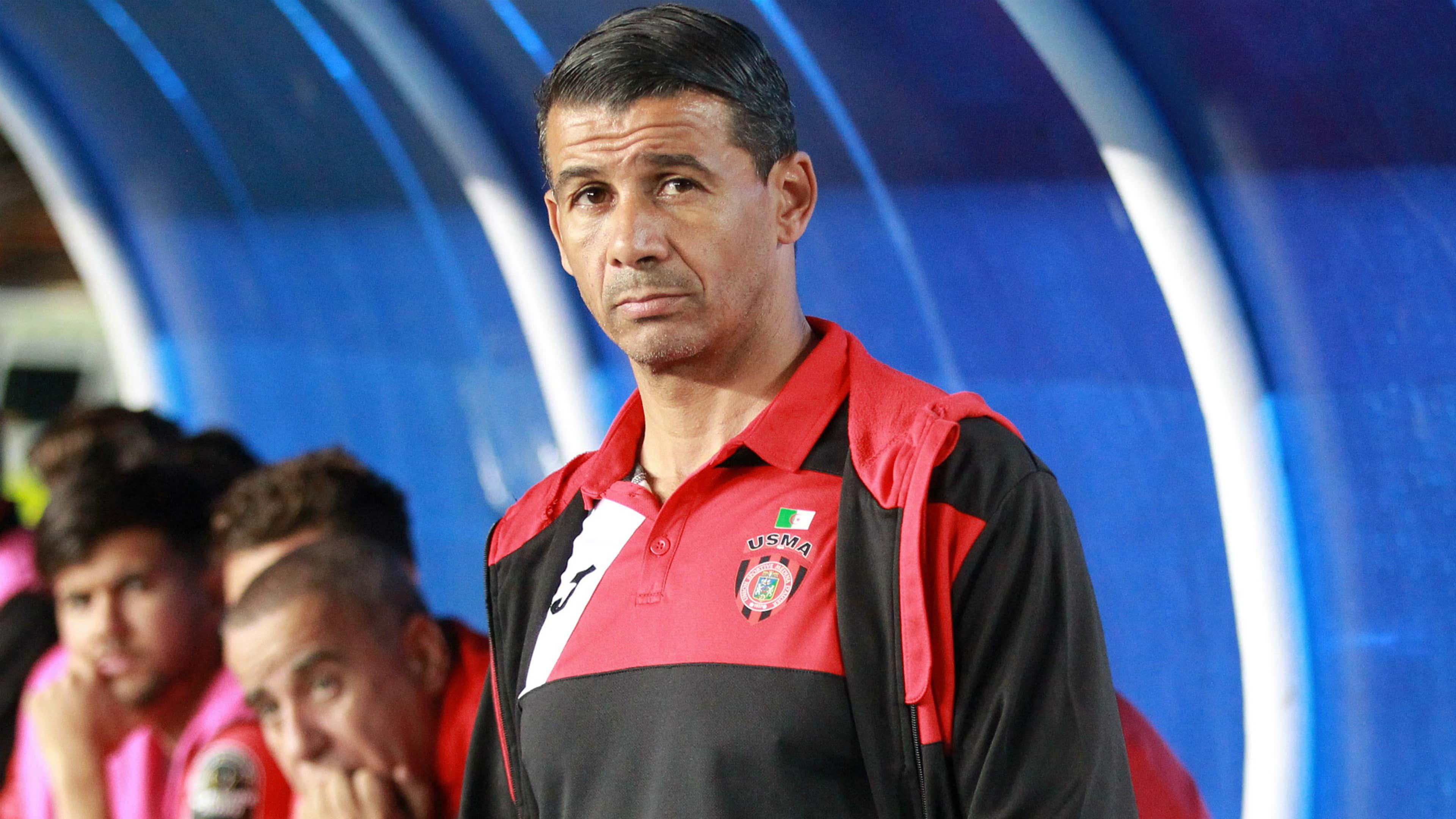 USM Alger coach Miloud Hamdi v Gor Mahia.