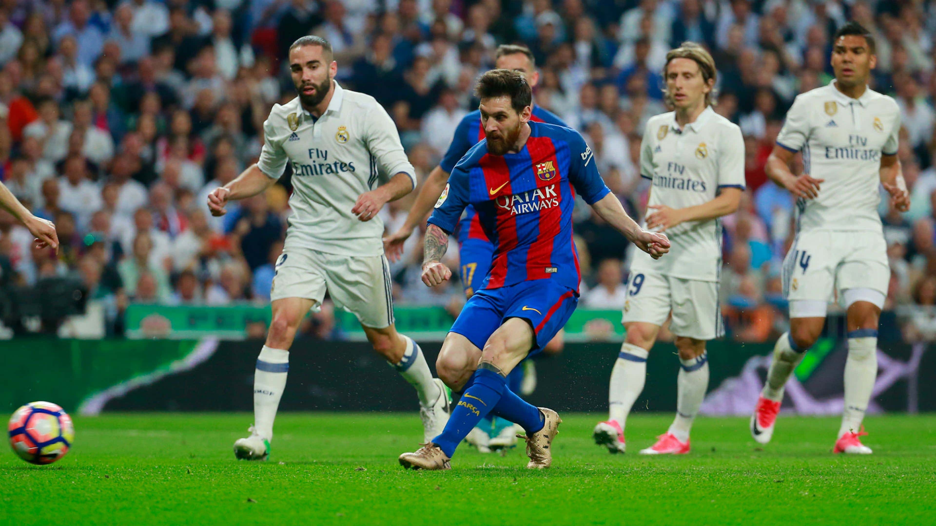 Messi against real madrid