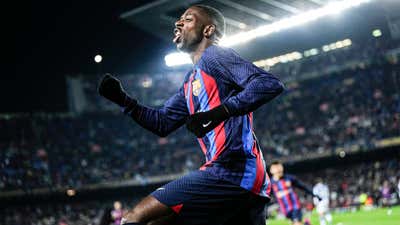 Ousmane Dembele celebrate Barcelona Real Sociedad Copa del Rey 2022-23