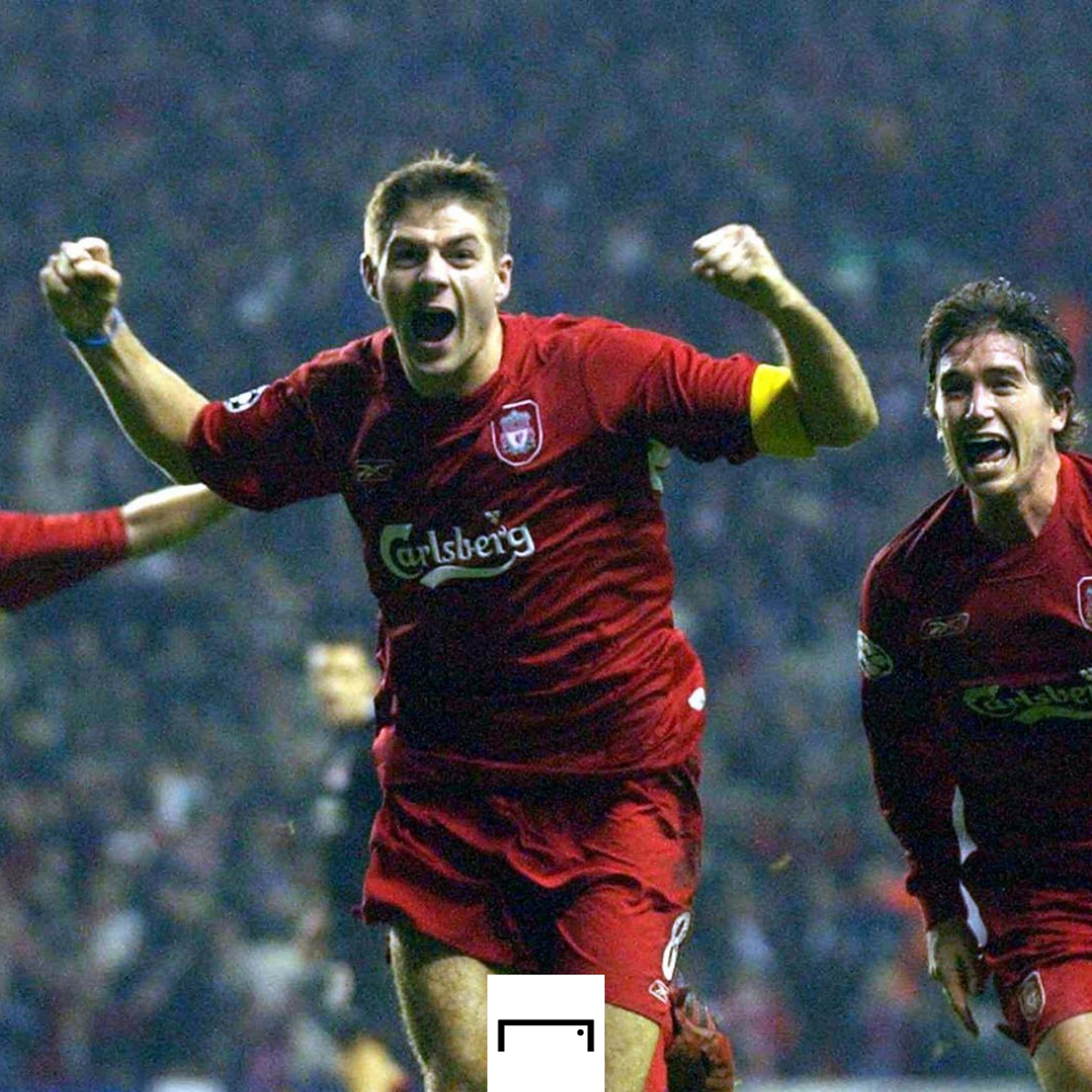 Steven Gerrard Liverpool Olympiacos Champions League 2004-05 GFX