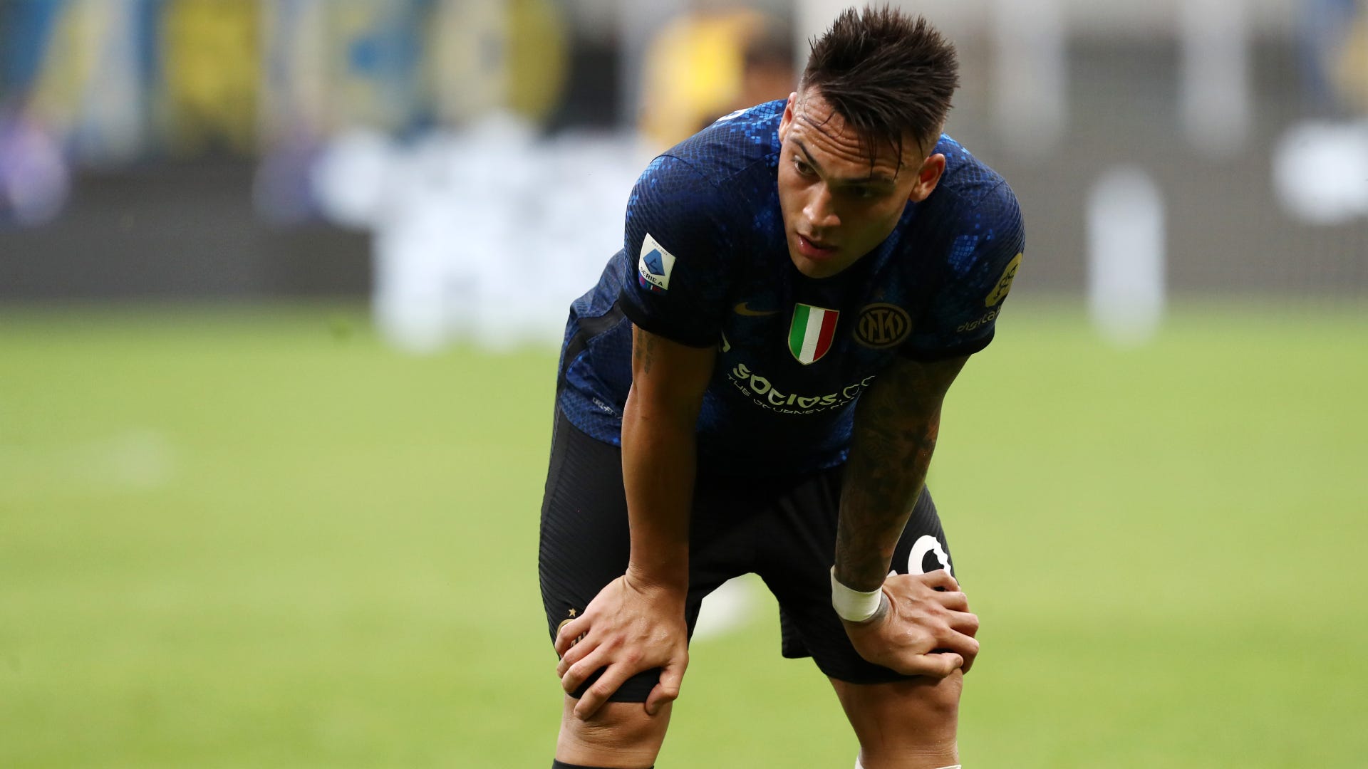 Lautaro Martinez Inter 2021-22 react