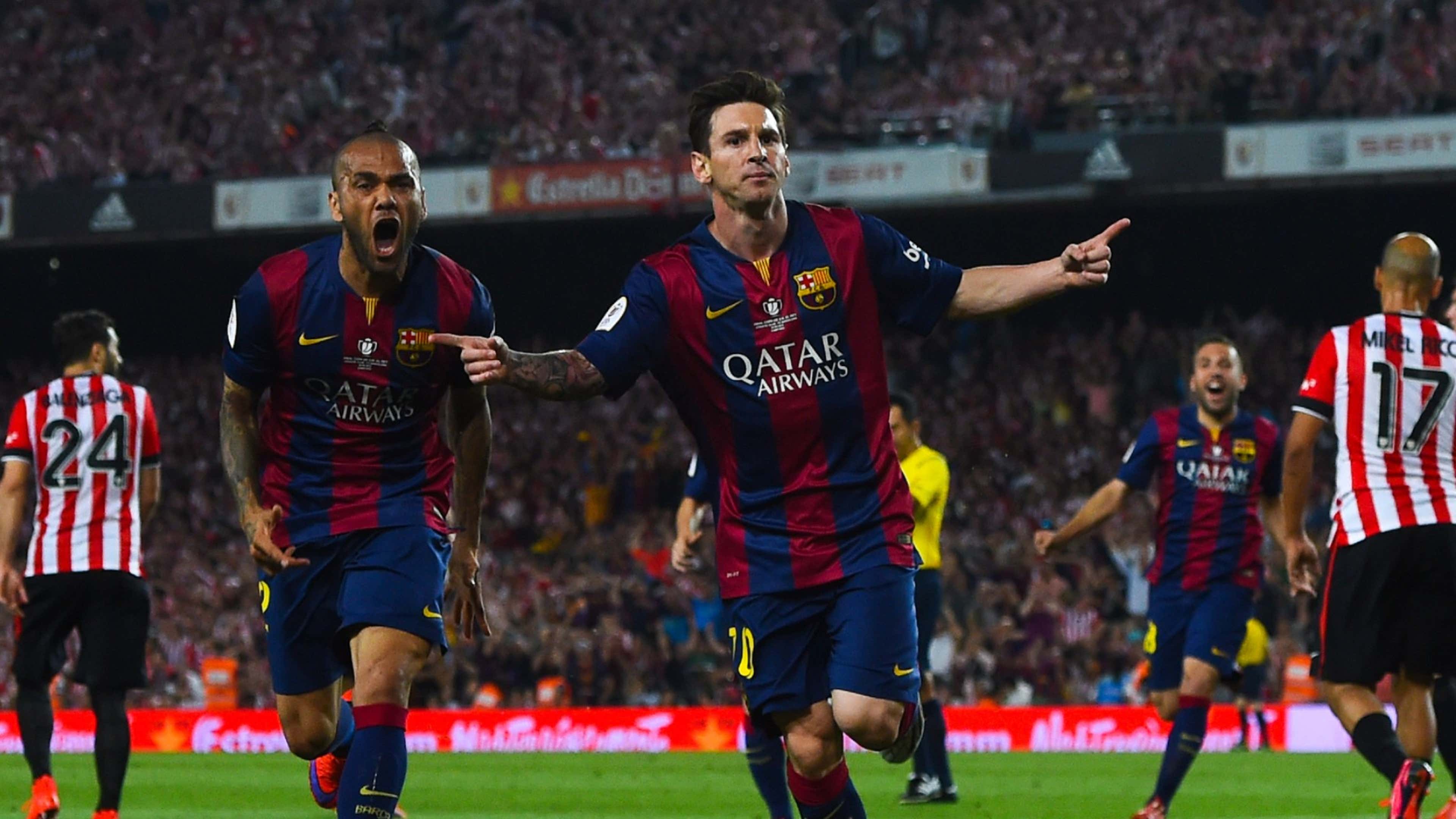 Dani Alves Lionel Messi Barcelona Athletic Club 2015