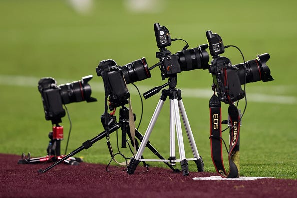 Cameras -  West Ham vs Leicester game