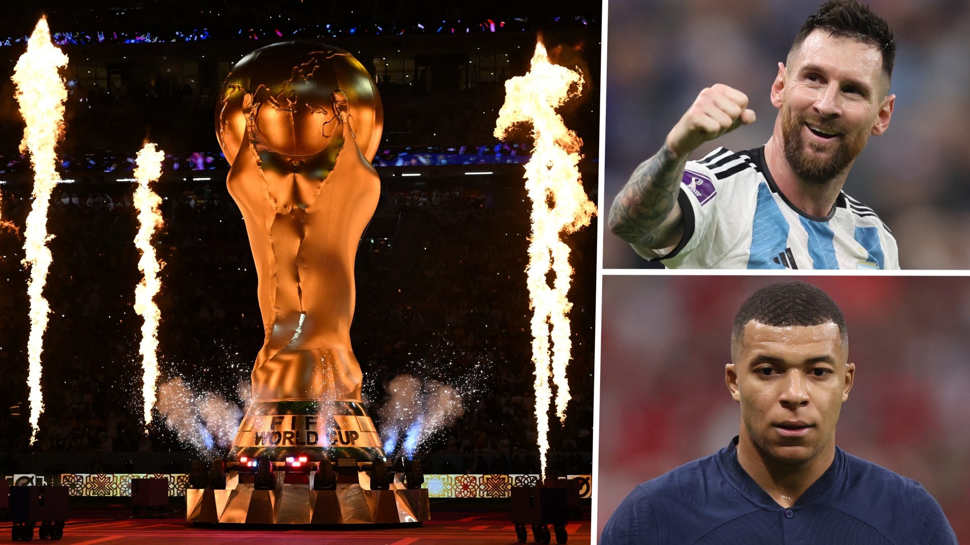 World Cup opening ceremony Lionel Messi Kylian Mbappe