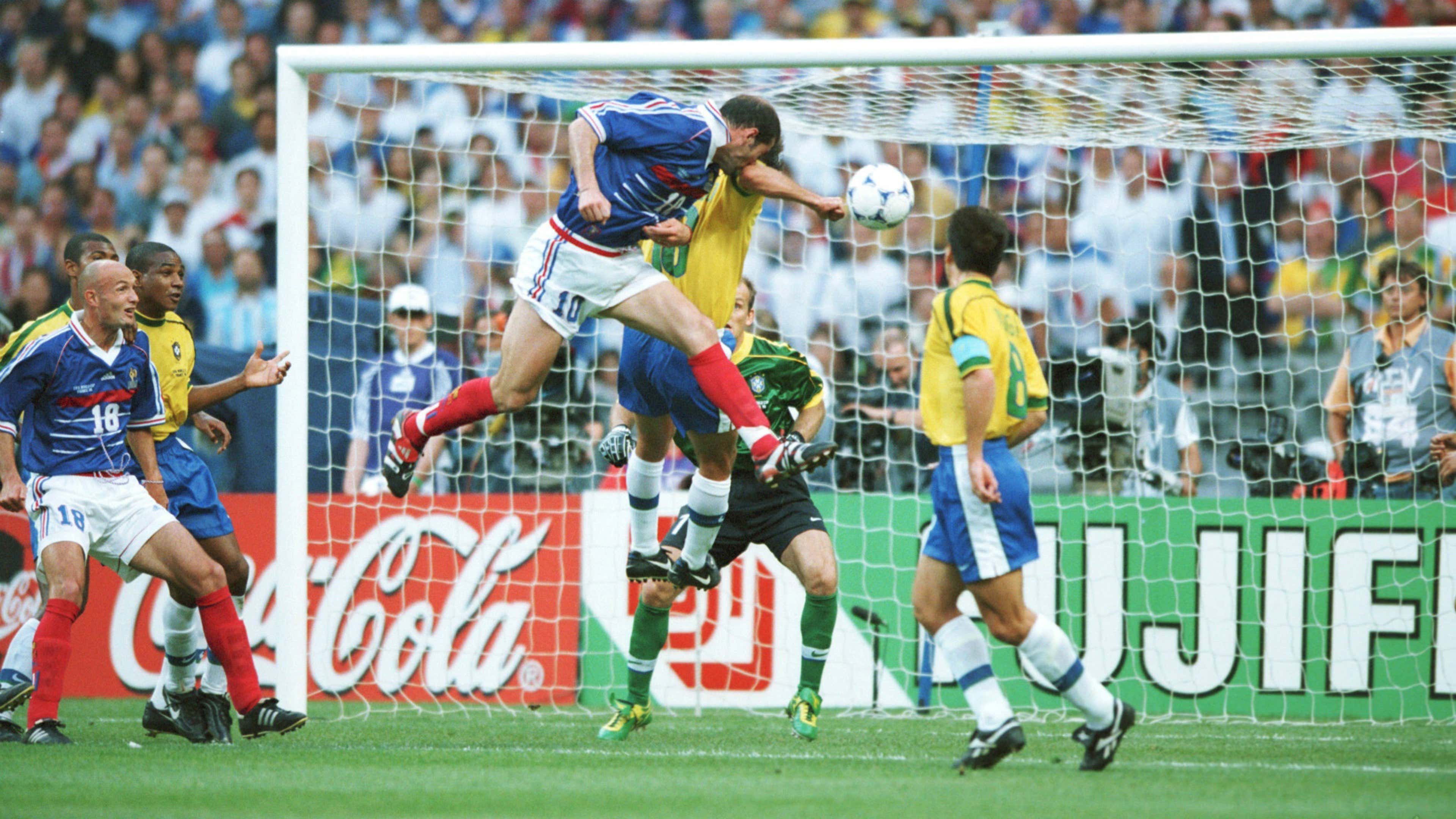 Zinedine Zidane France Brazil World Cup 98