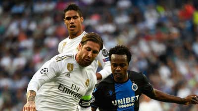 Percy Tau and Sergio Ramos - Real Madrid and Club Brugge October 2019