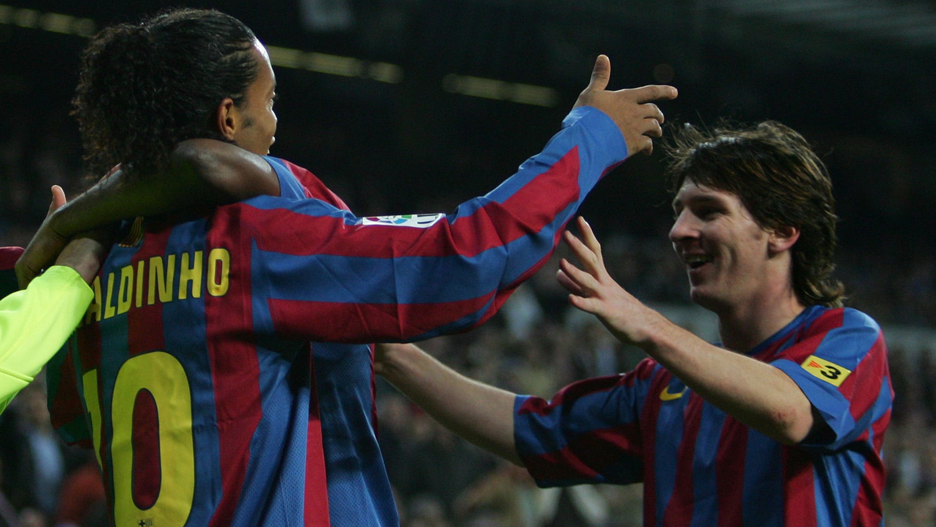 Ronaldinho Lionel Messi Barcelona 2005