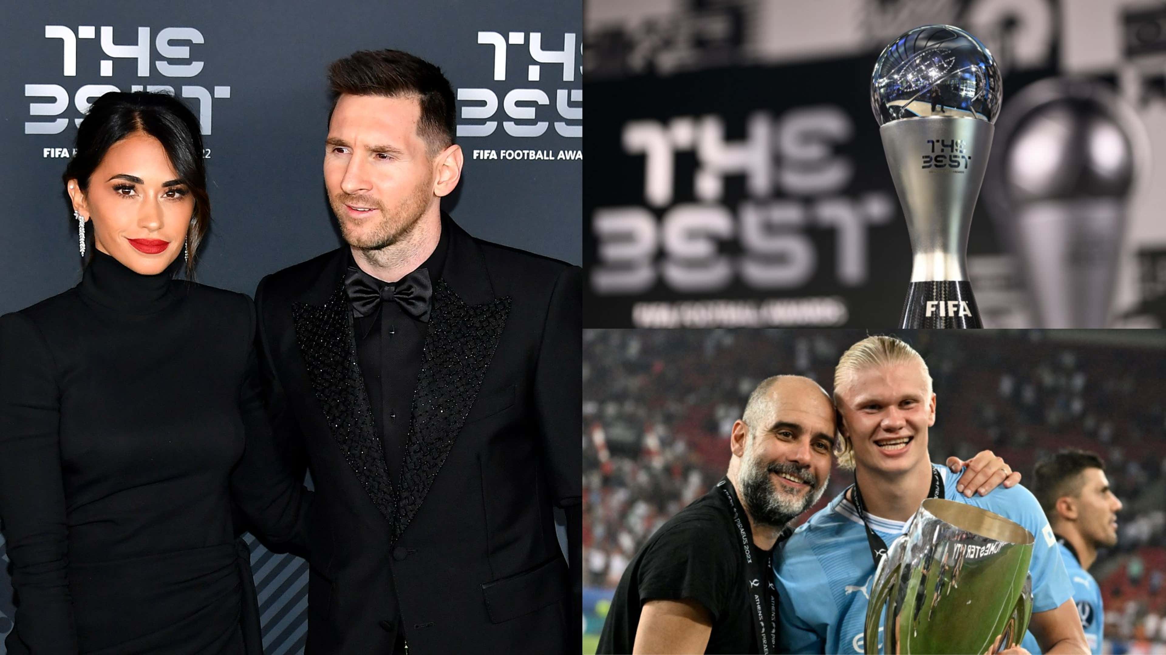 The Best awards Antonela Roccuzzo Lionel Messi Pep Guardiola Erling Haaland