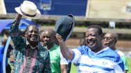 Raila Odinga and Musalia Mudavadi of Gor Mahia vs AFC Leopards.