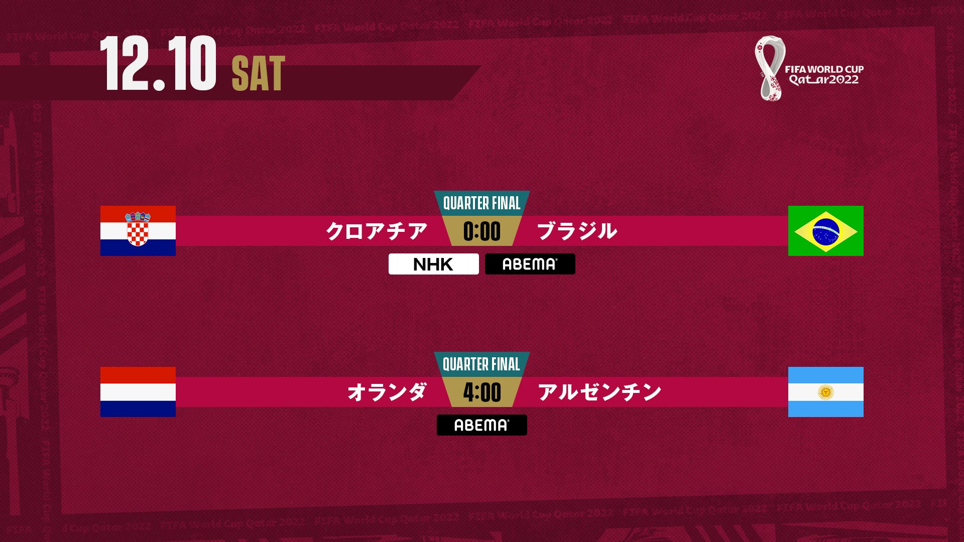 テレビ放送 カタールw杯全試合の地上波 民放中継 ネット配信予定 Goal Com 日本