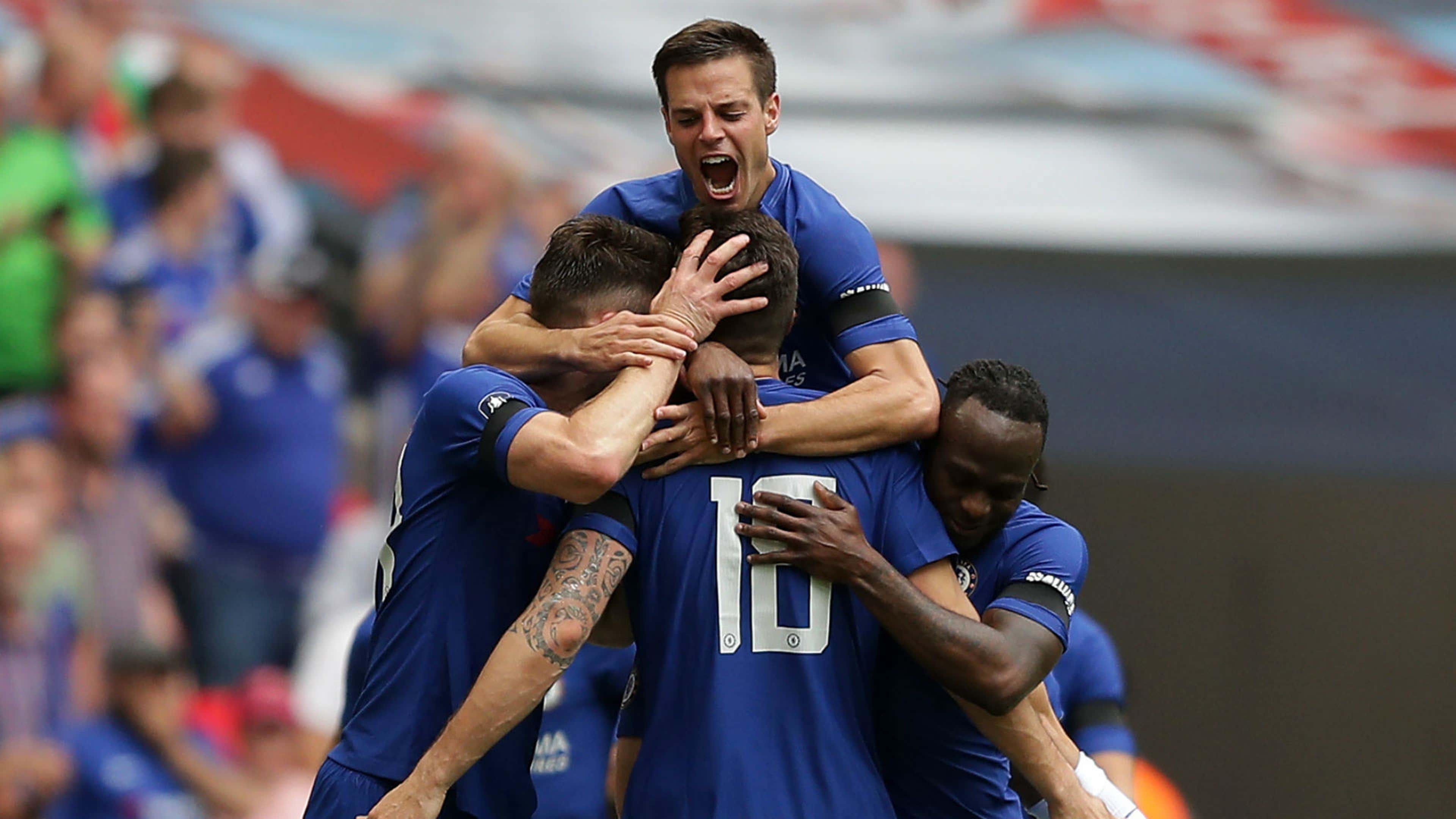 Chelsea celebrate FA Cup