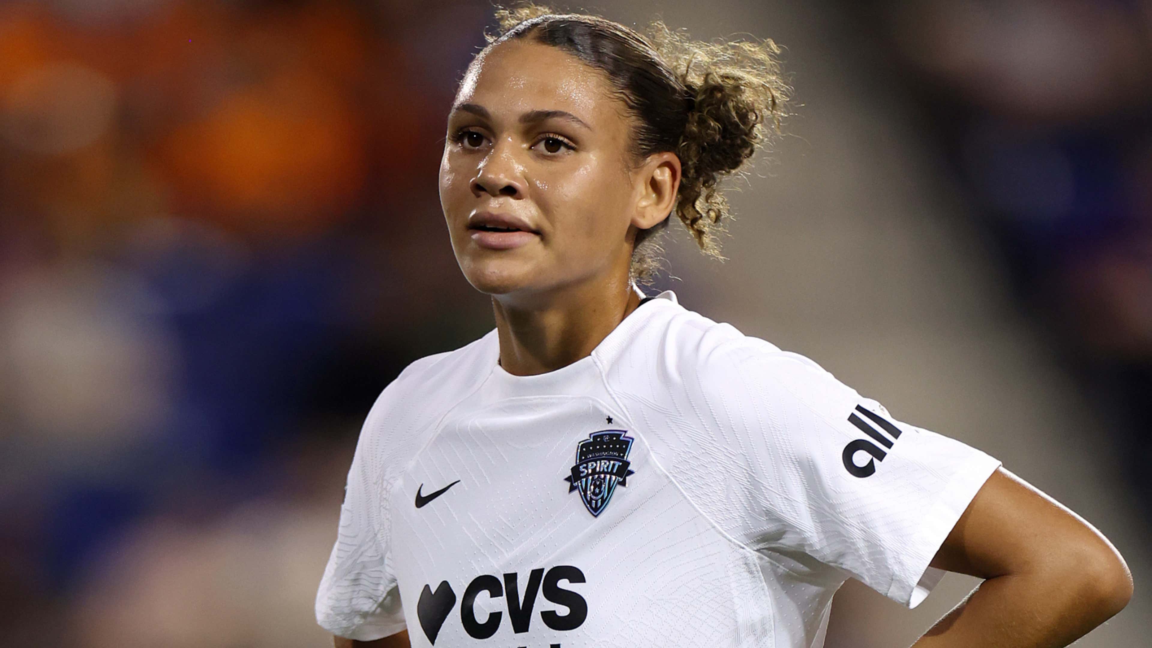 USWNT star Trinity Rodman goes off in tears as red card contributes to Washington  Spirit suffering NWSL play-off heartache