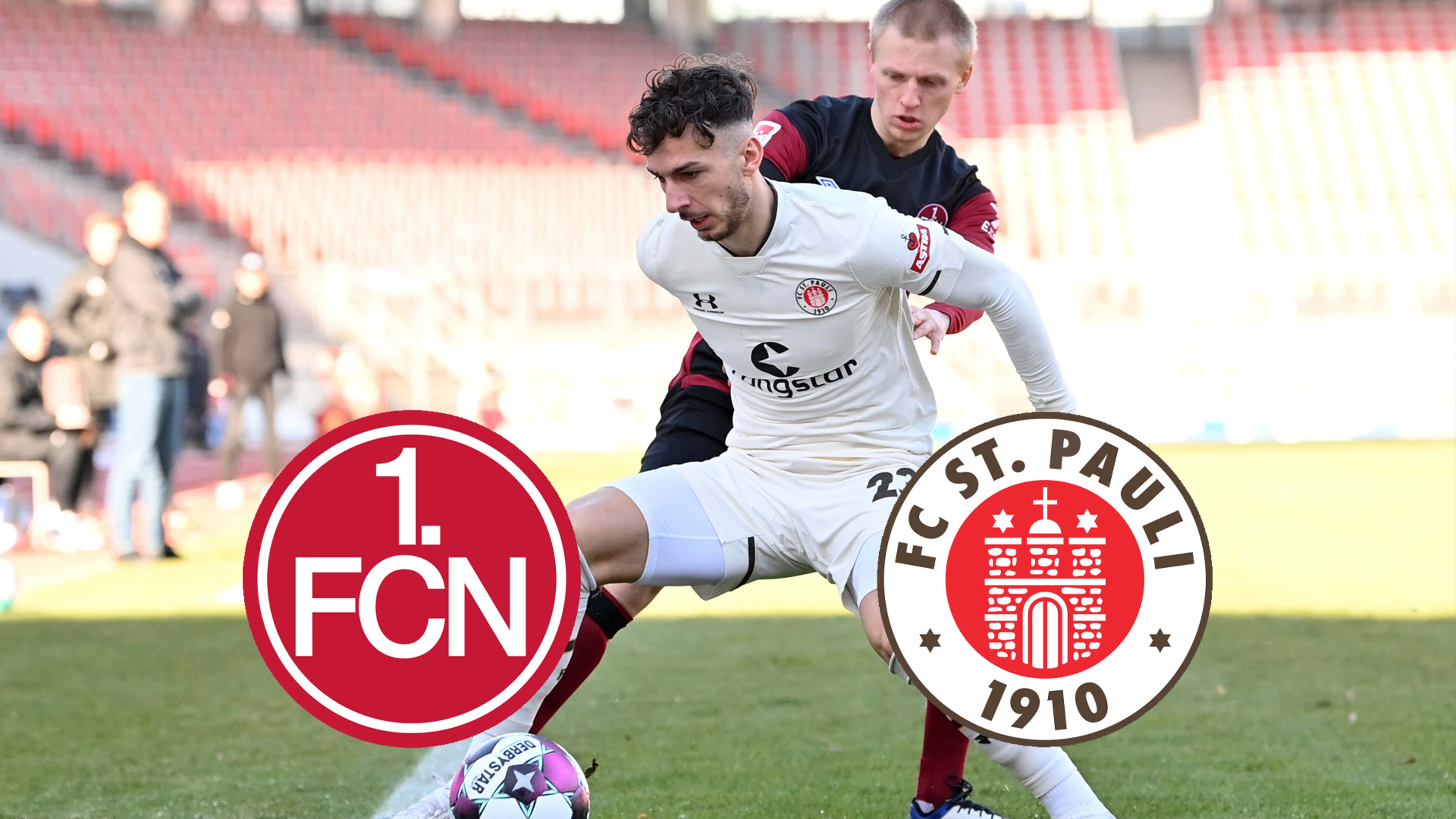 1. FC Nürnberg FC Sankt Pauli 2. Bundesliga 2021 tv live-stream heute gfx