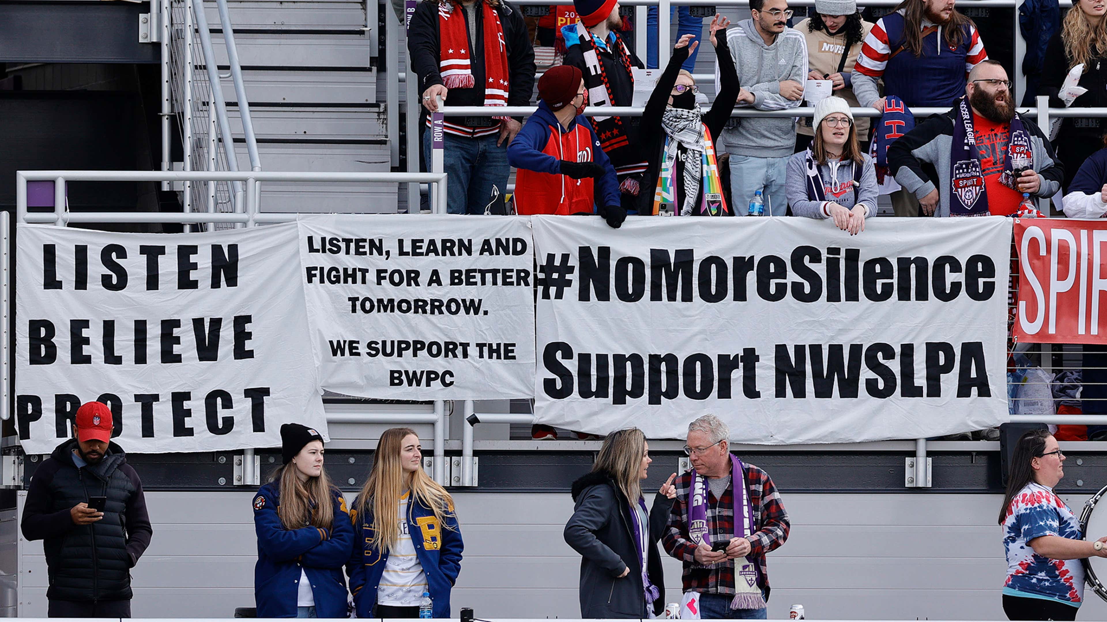 NWSL support banners