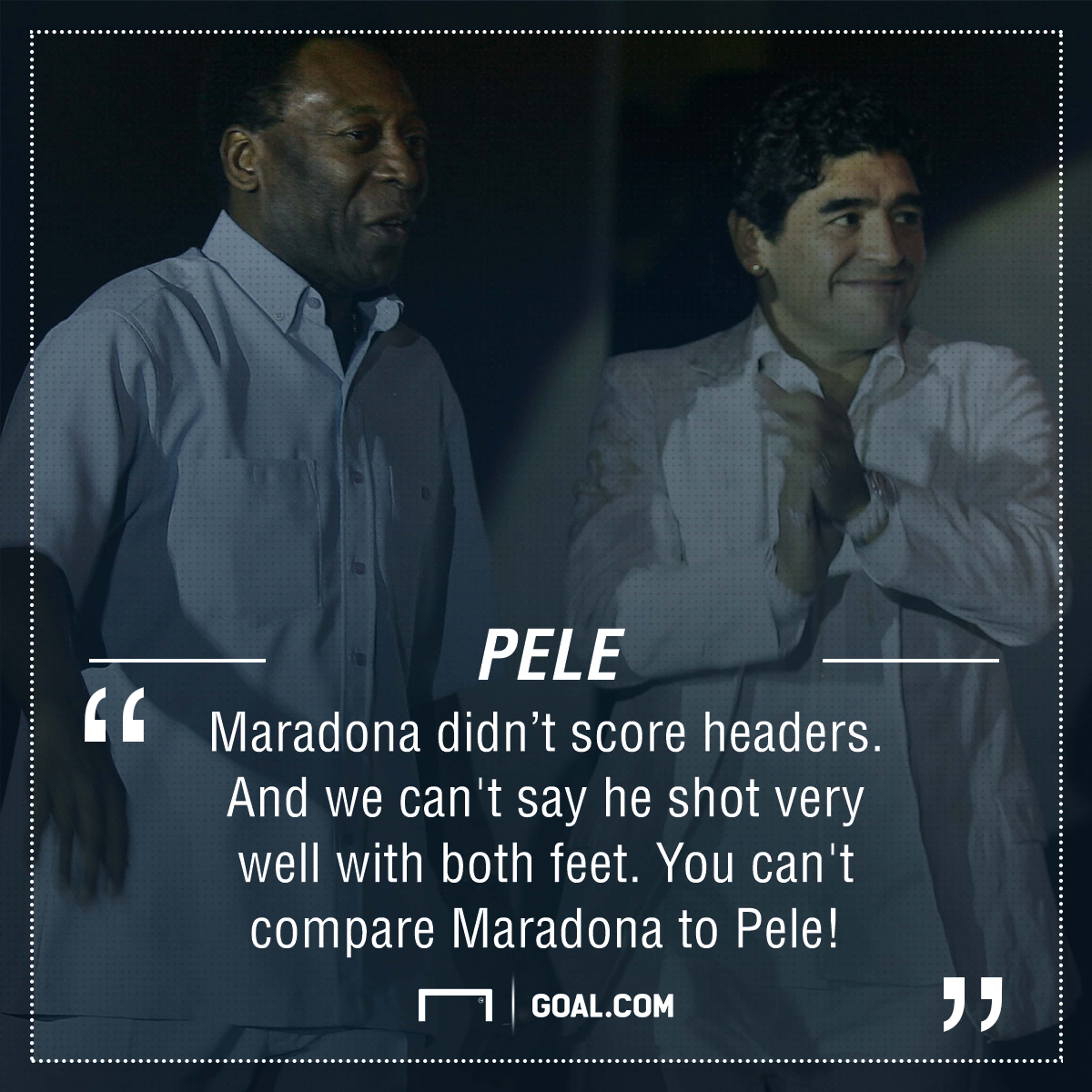 Pele Maradona quote