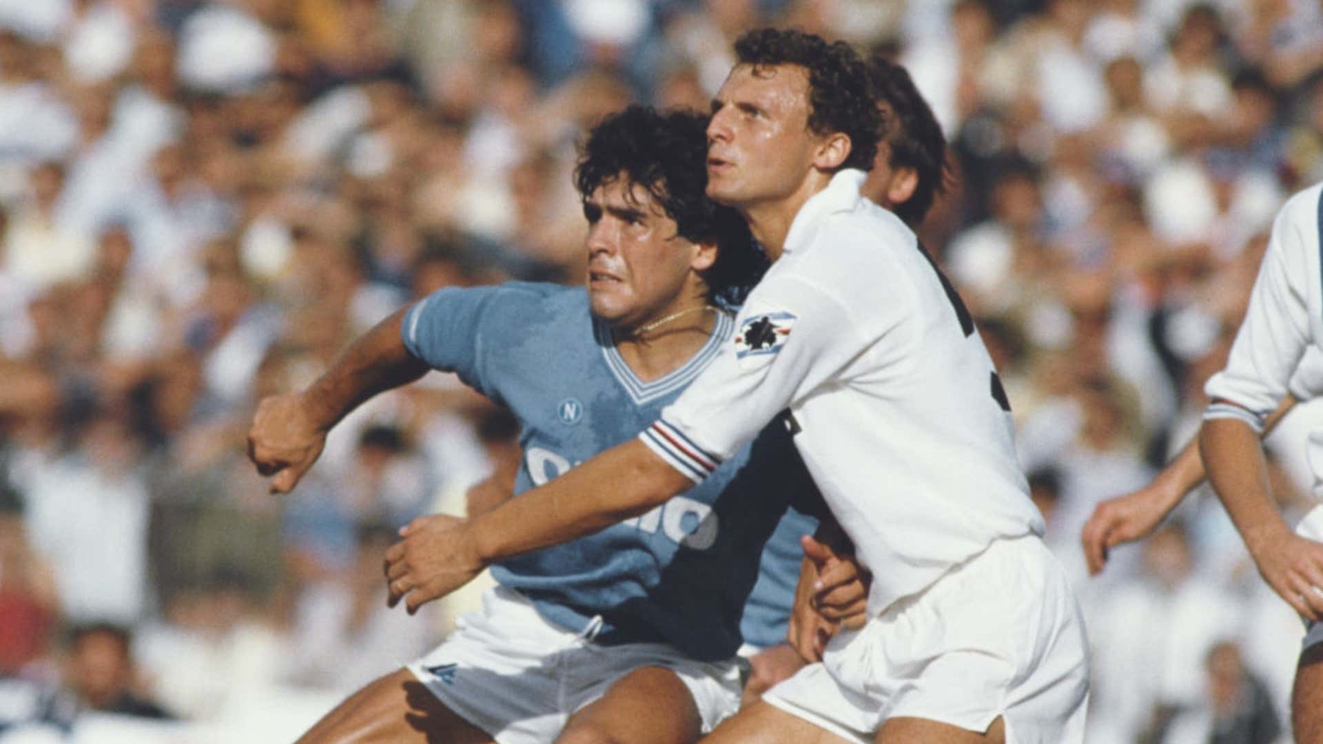 Diego Armando Maradona Pietro Vierchowod Napoli Sampdoria Serie A 09231984