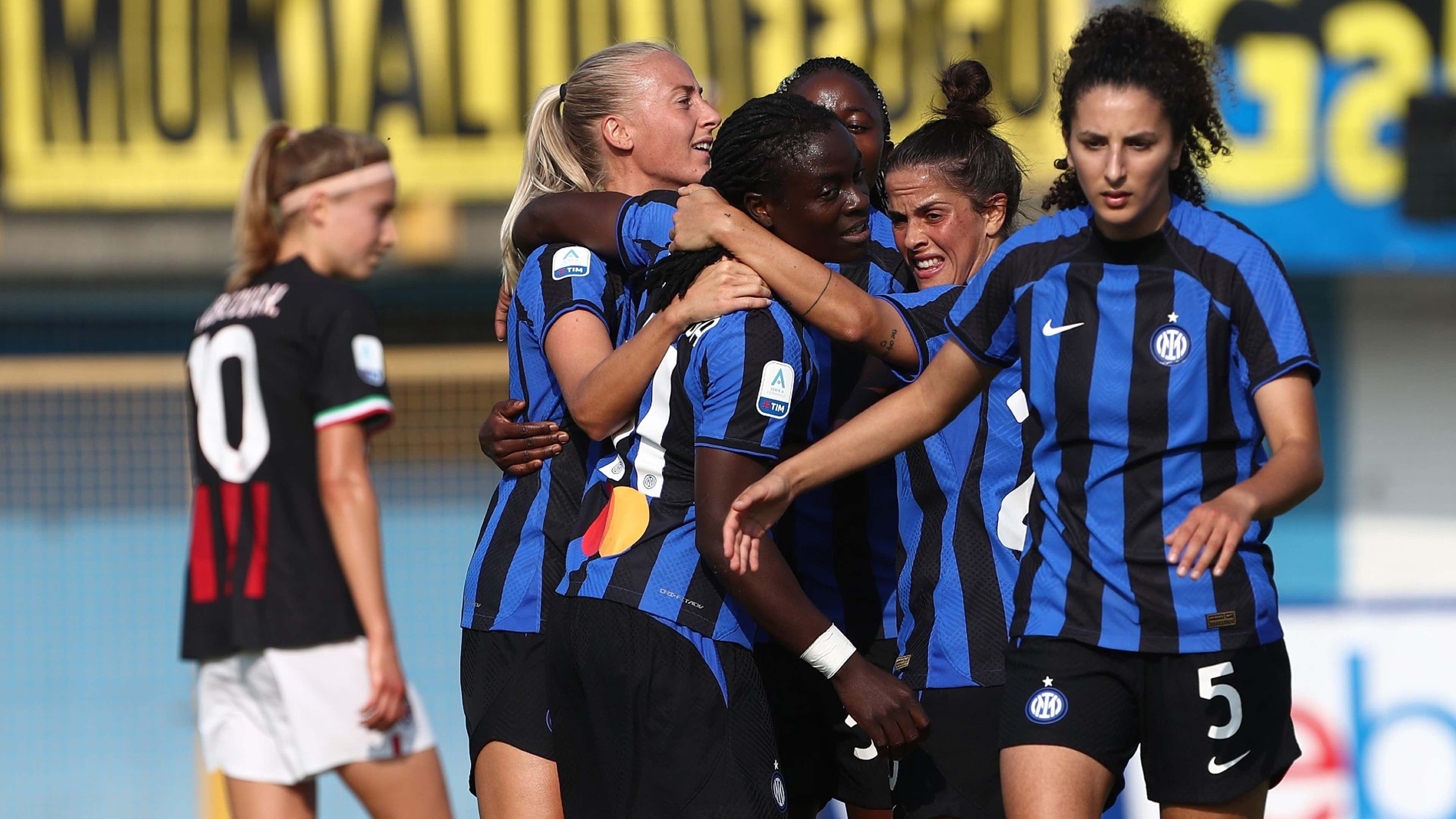 Inter Milan Women Derby celebration 15102022