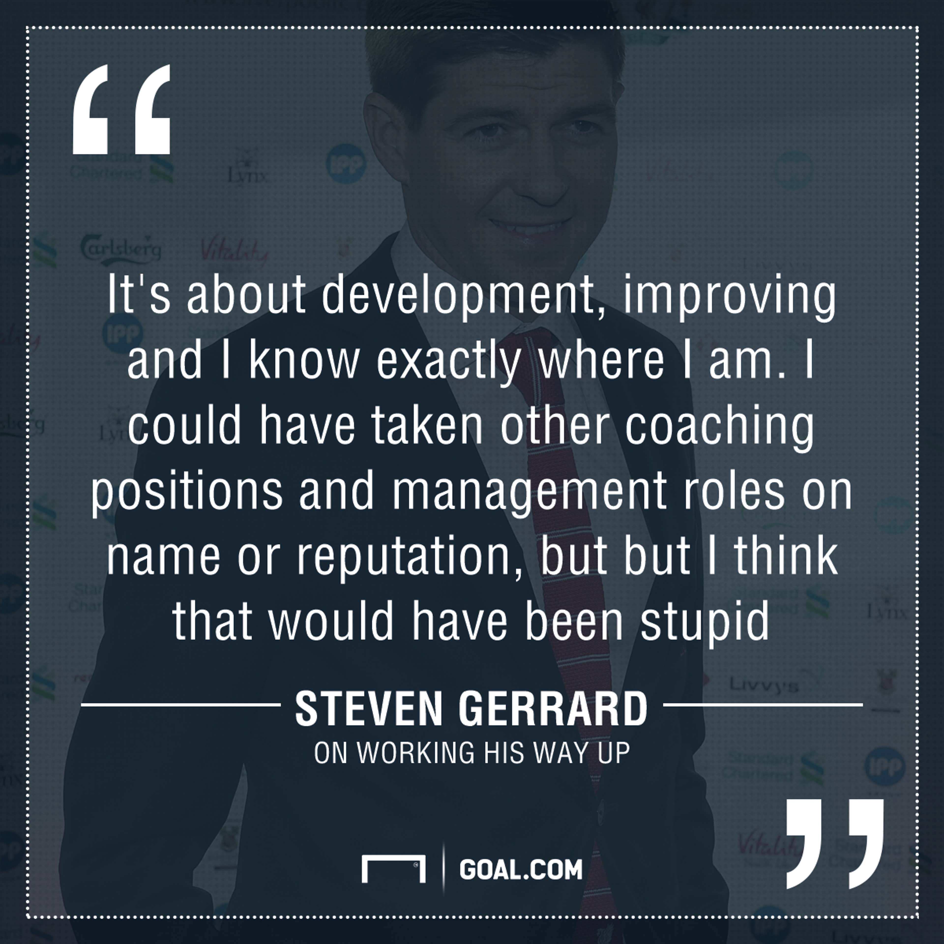 GFX Steven Gerrard quote management