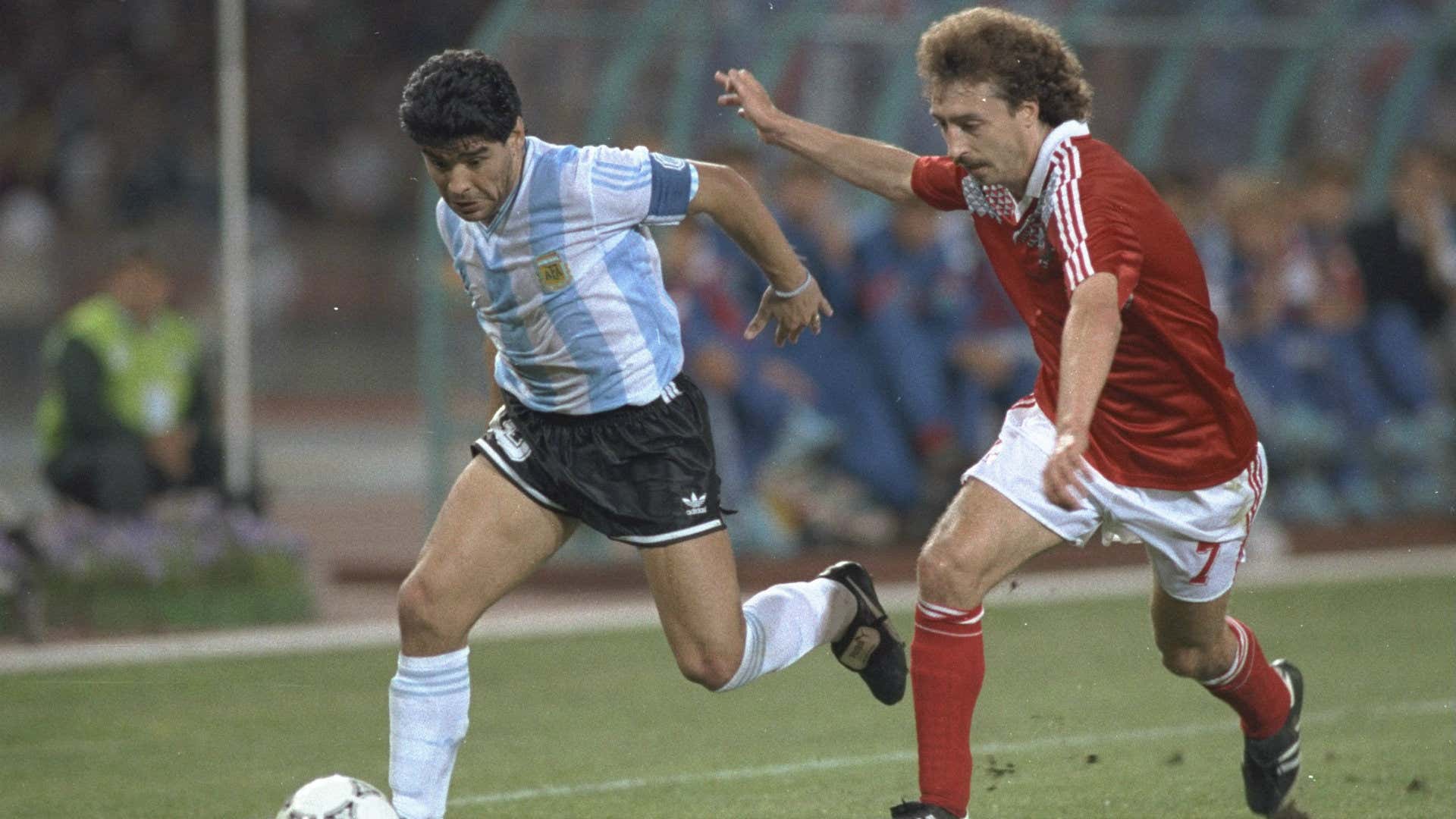 Diego Maradona Argentina Soviet Union 1990 World Cup