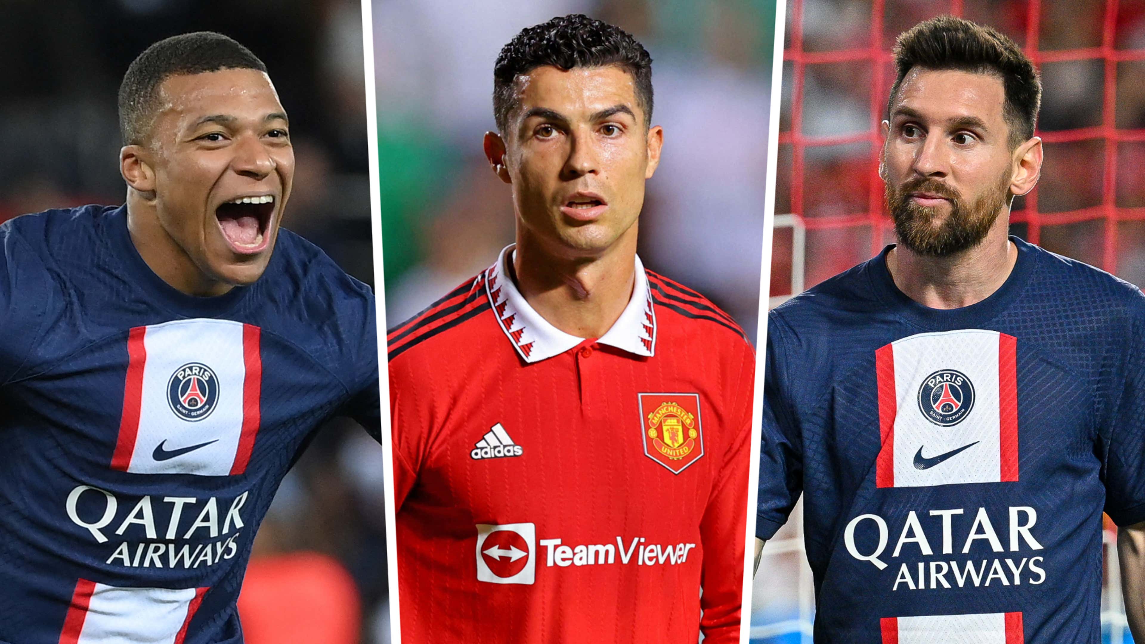 Cristiano Ronaldo, Lionel Messi, Neymar or Kylian Mbappe? Top 10