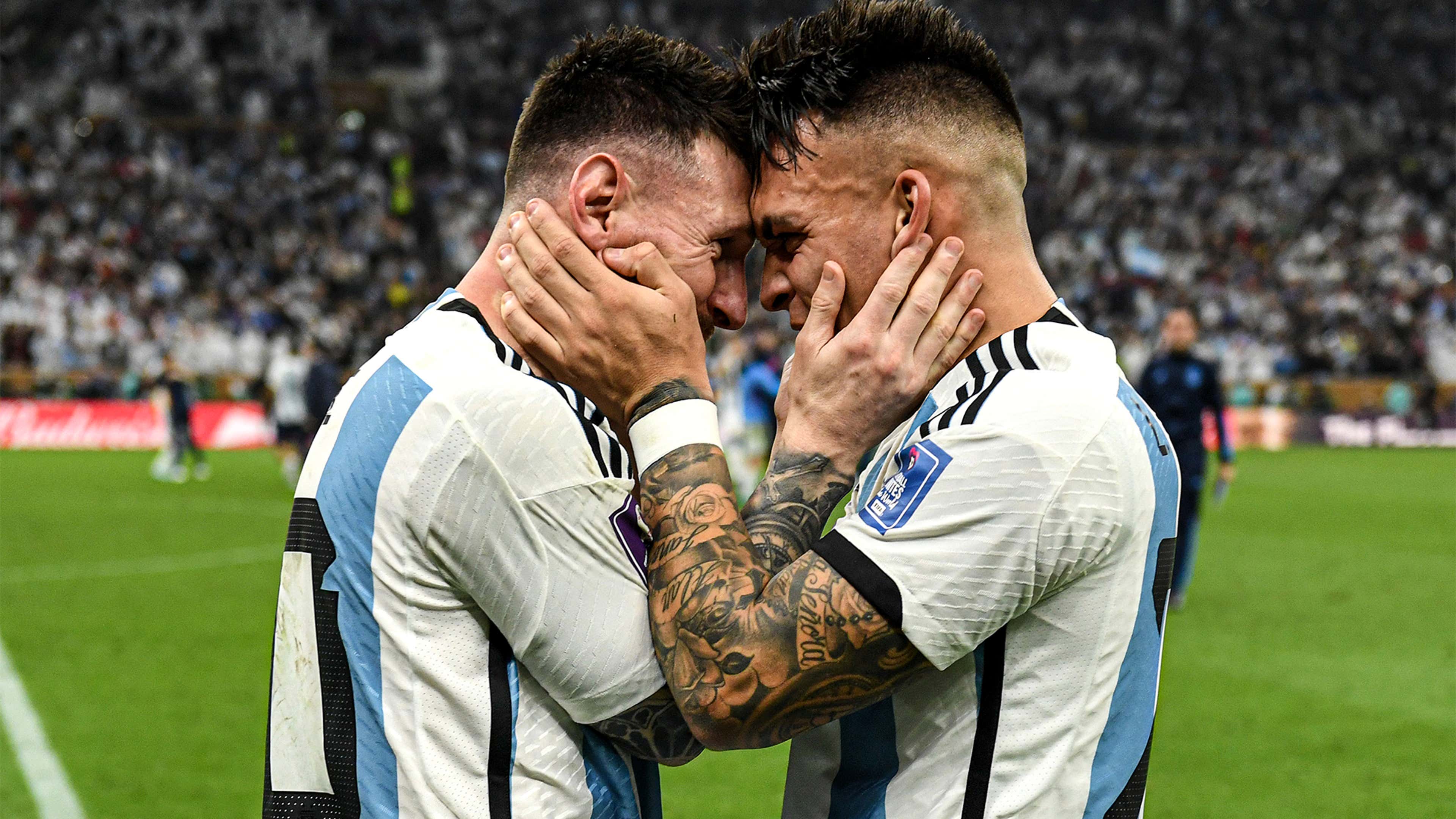 Lionel Messi Lautaro Martinez Argentina World Cup 2022