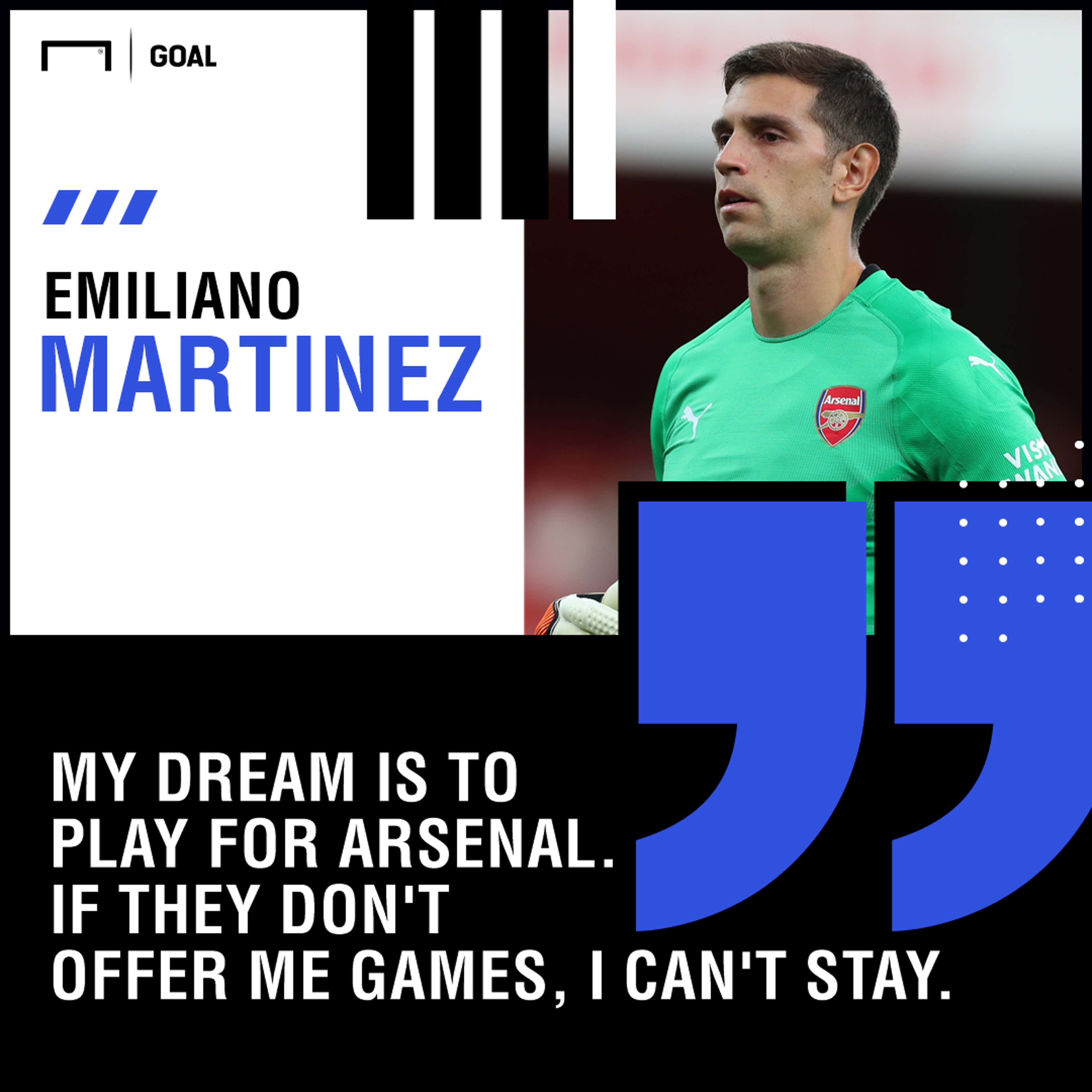 Emiliano Martinez on Arsenal GFX