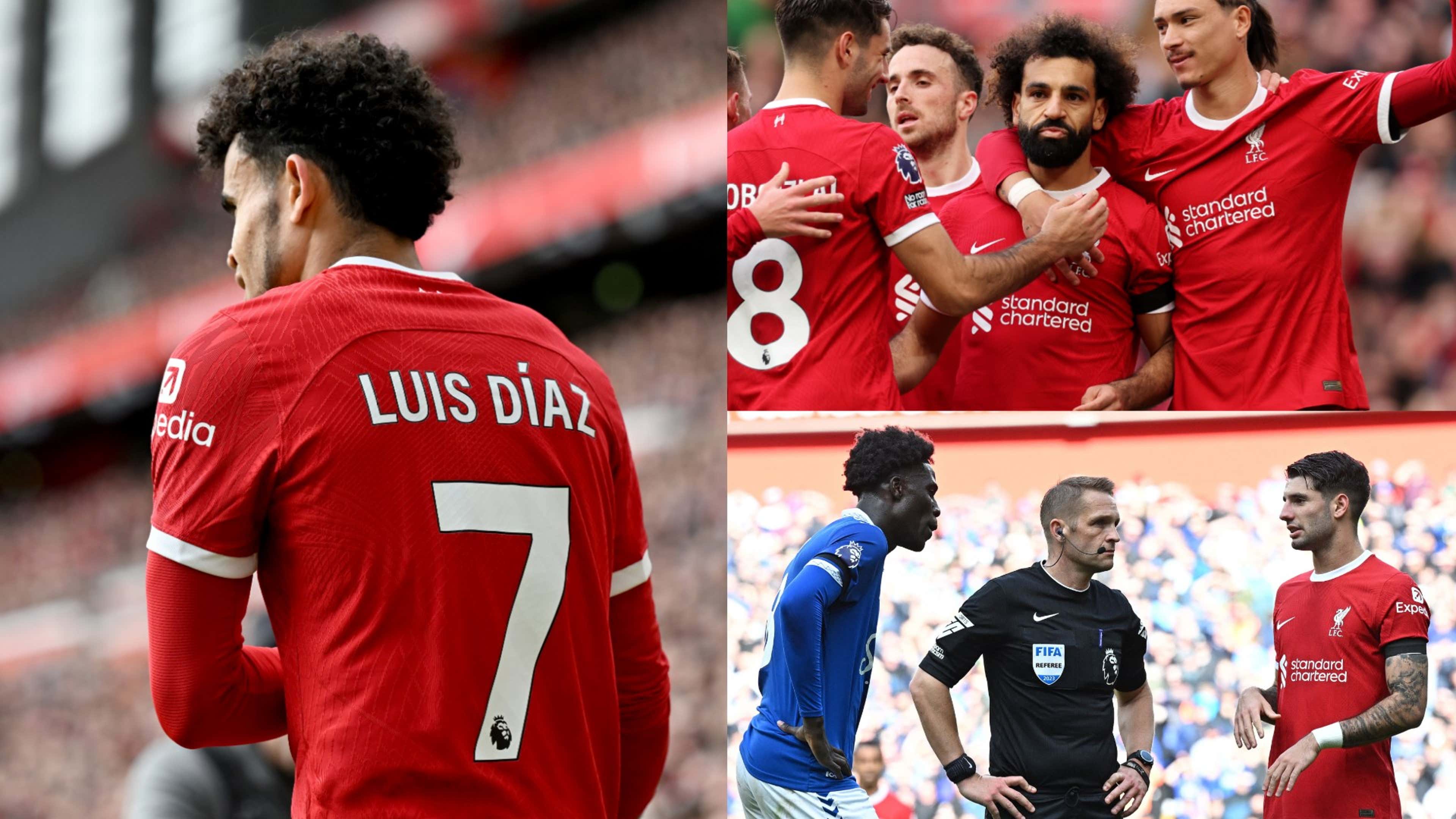 Liverpool player ratings vs Everton: Luis Diaz dominates Merseyside Derby  as Mohamed Salah settles controversial Anfield clash | Goal.com