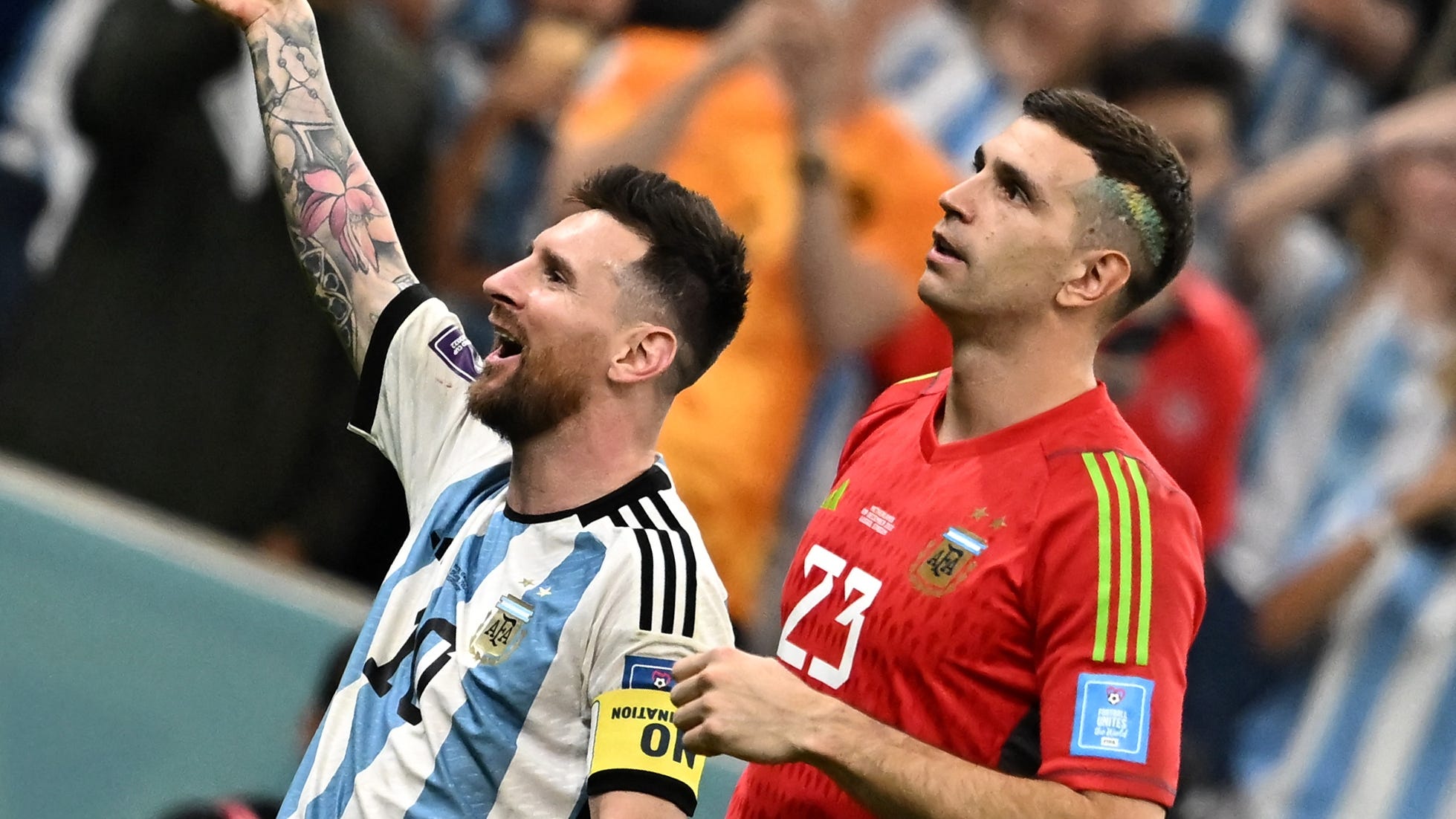 Messi and Martinez
