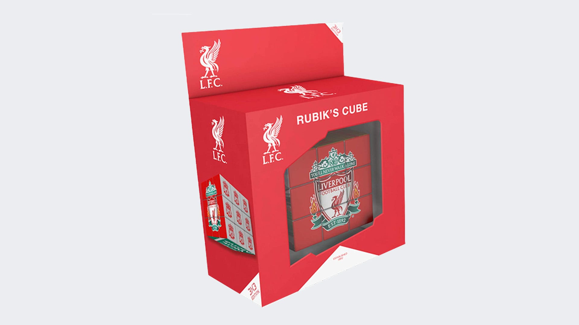 Rubiks Cube Liverpool FC Football Challenging Logic Puzzle Fun Training Game 